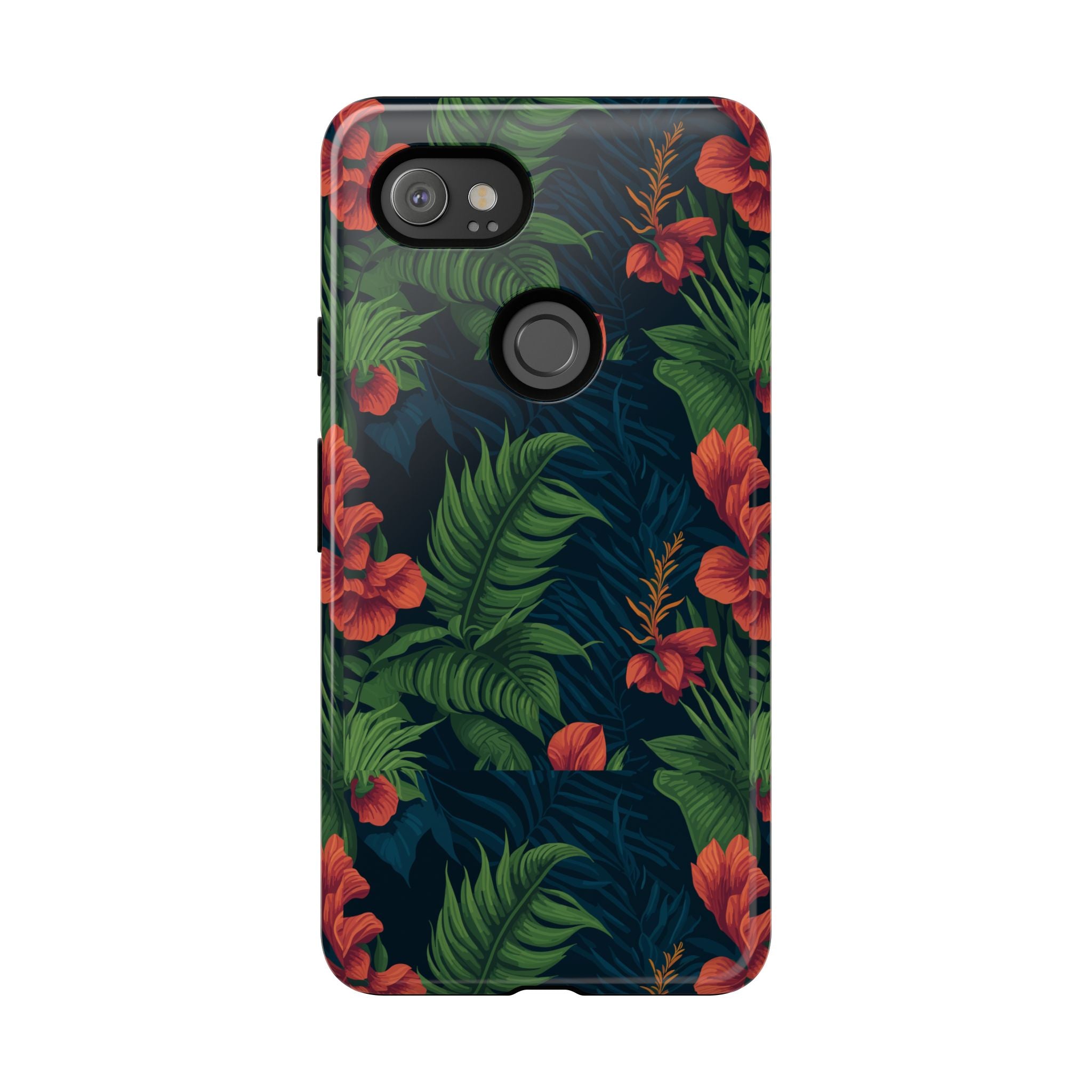 Tropical Phone Case with Floral Design, Eco-Friendly Protection for Summer Vibes, Ideal Gift for Nature Lovers, Vibrant Background