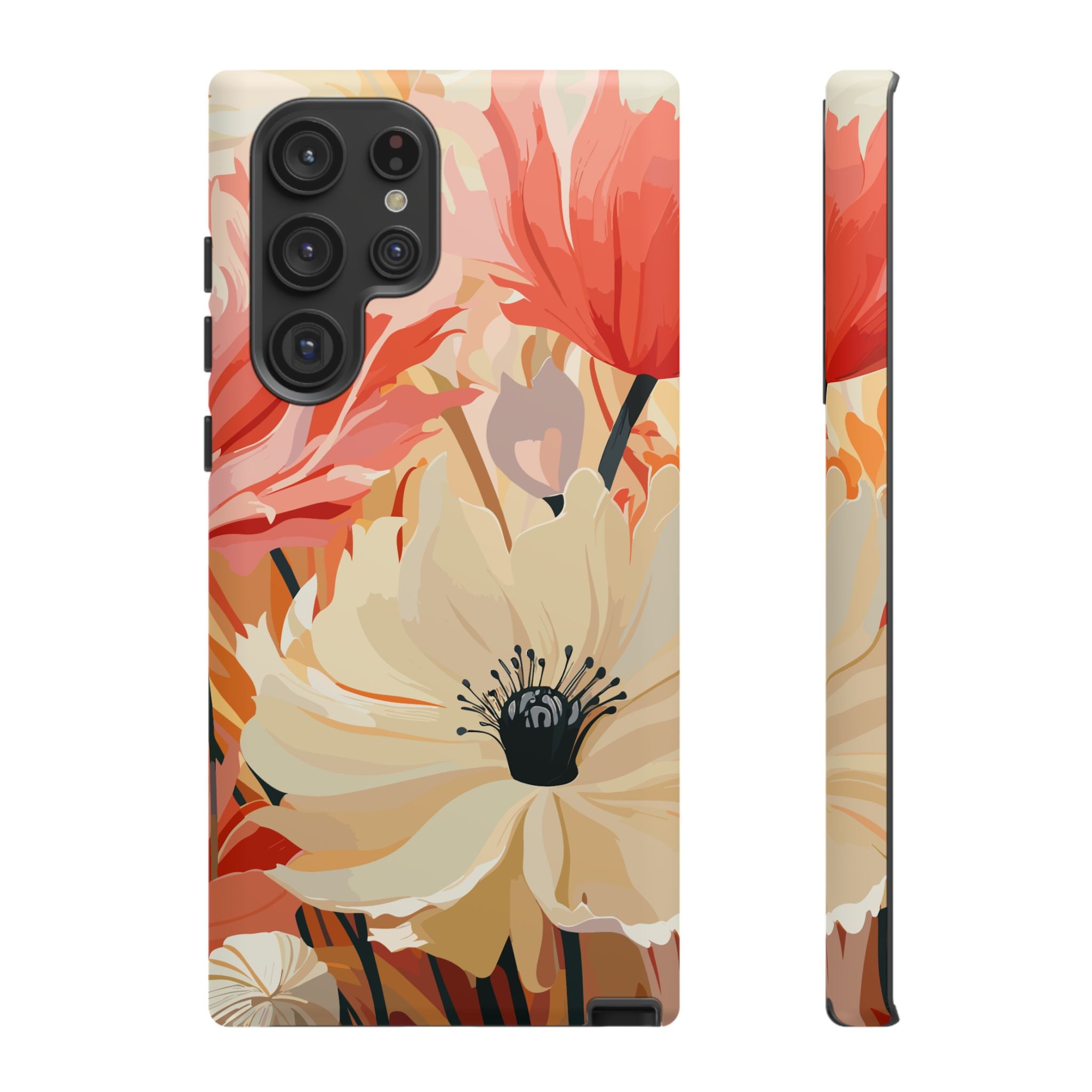 Floral Phone Case, Tough Protective Cover for Floral Lovers, Perfect Gift for Friends, Spring Celebration, Art Lovers Gift