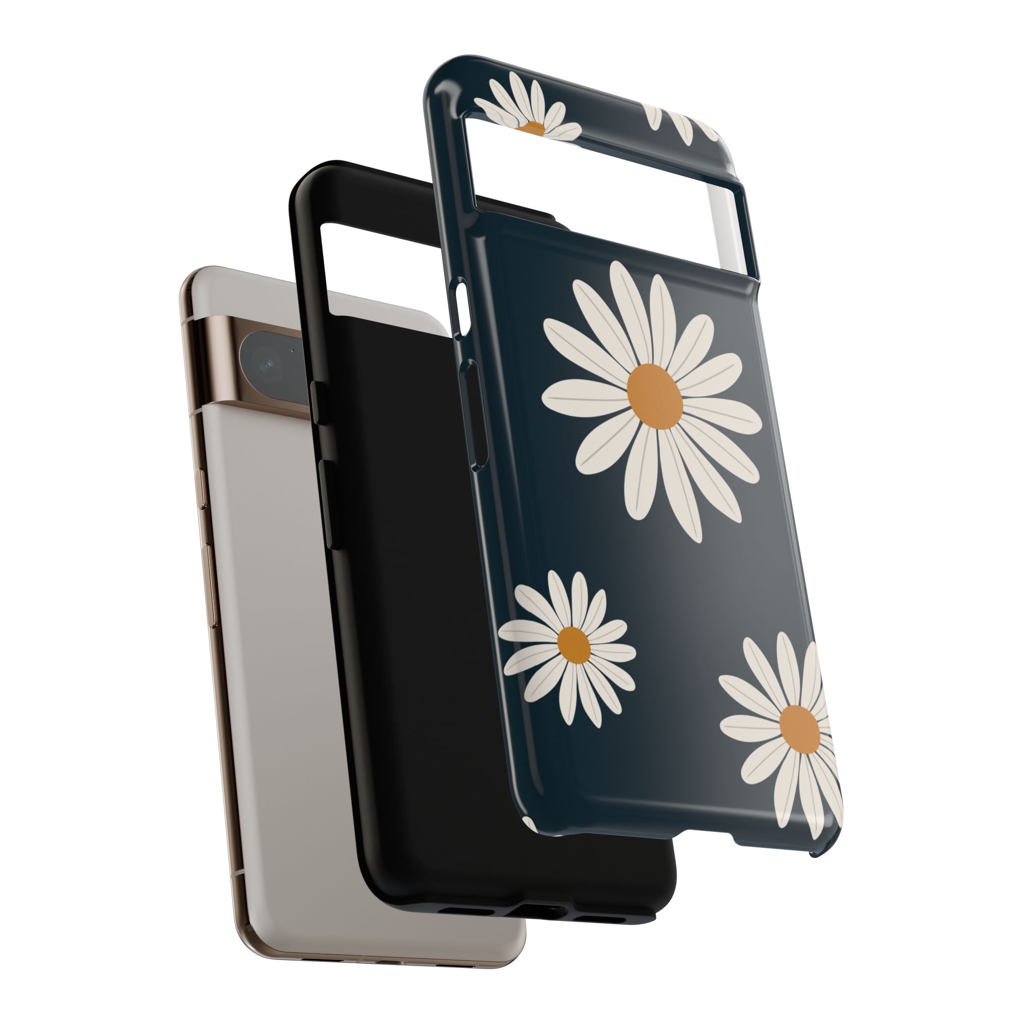 Daisy Phone Case, Floral Phone Cover, Tough Phone Case, Gift for Flower Lovers, Smartphone Accessory, Spring Design
