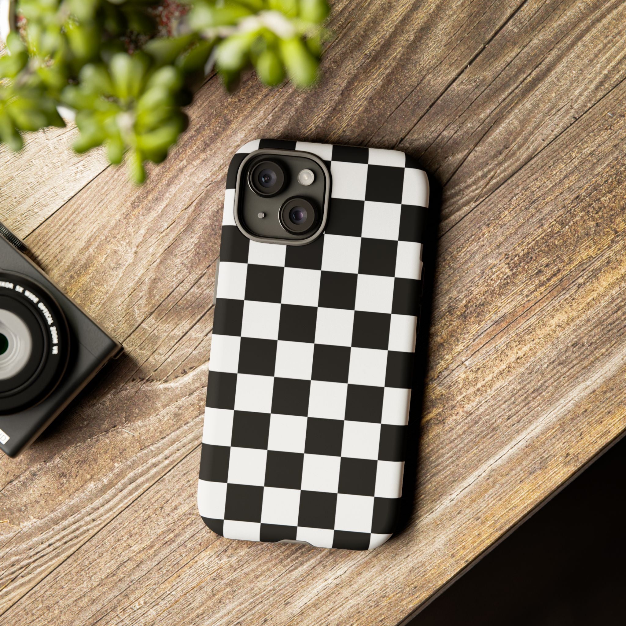 Stylish Checkered Phone Case | Trendy Protective Cover for iPhone, Gift for Teens, Fashion Accessory, Unique Design for All Occasions