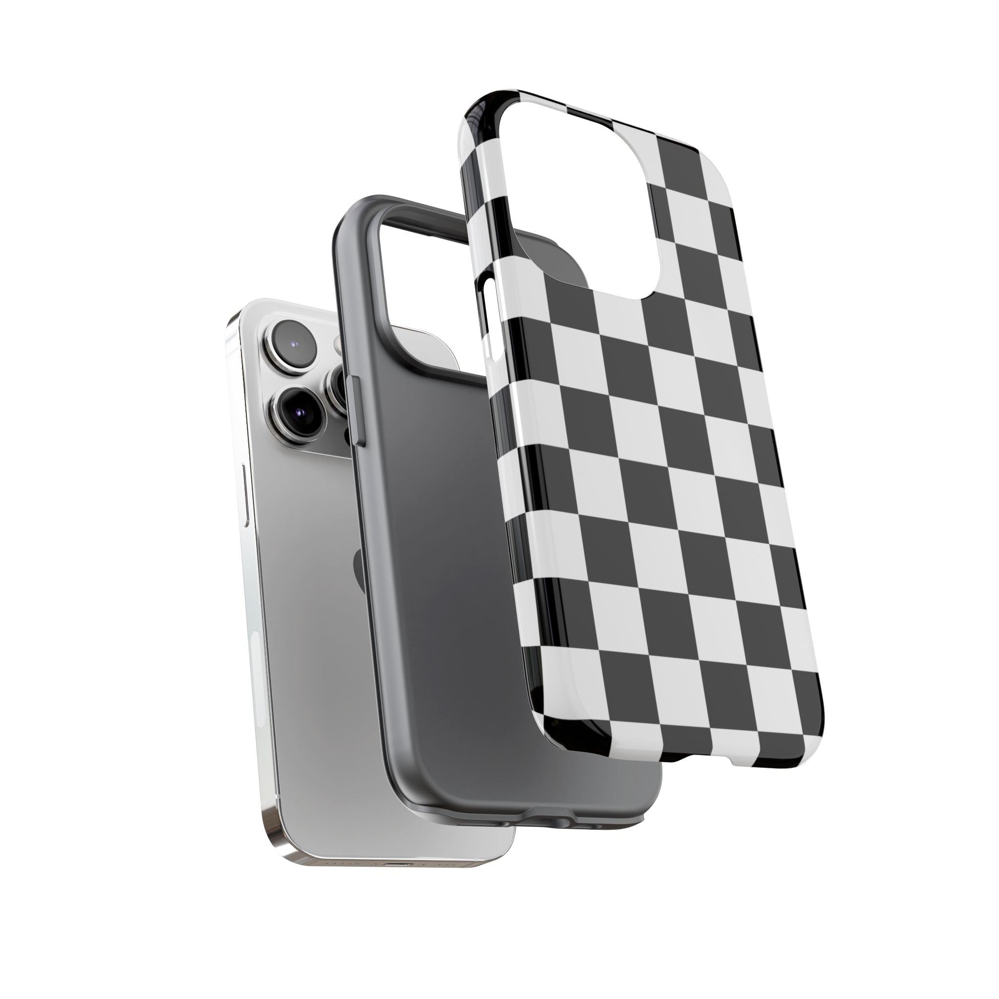 Stylish Checkered Phone Case | Trendy Protective Cover for iPhone, Gift for Teens, Fashion Accessory, Unique Design for All Occasions