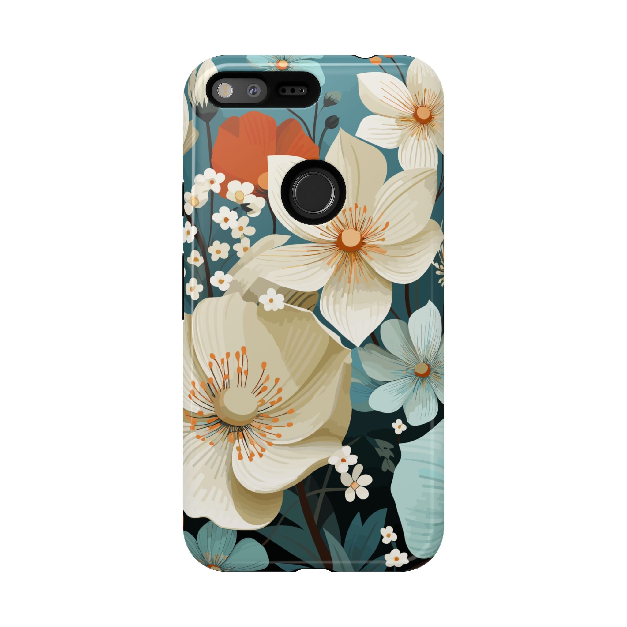 Floral Phone Case, Stylish Tough Cases with Botanical Design, Flower Print Phone Cover, Gifts for Nature Lovers, Eco-Friendly Mobile Cover