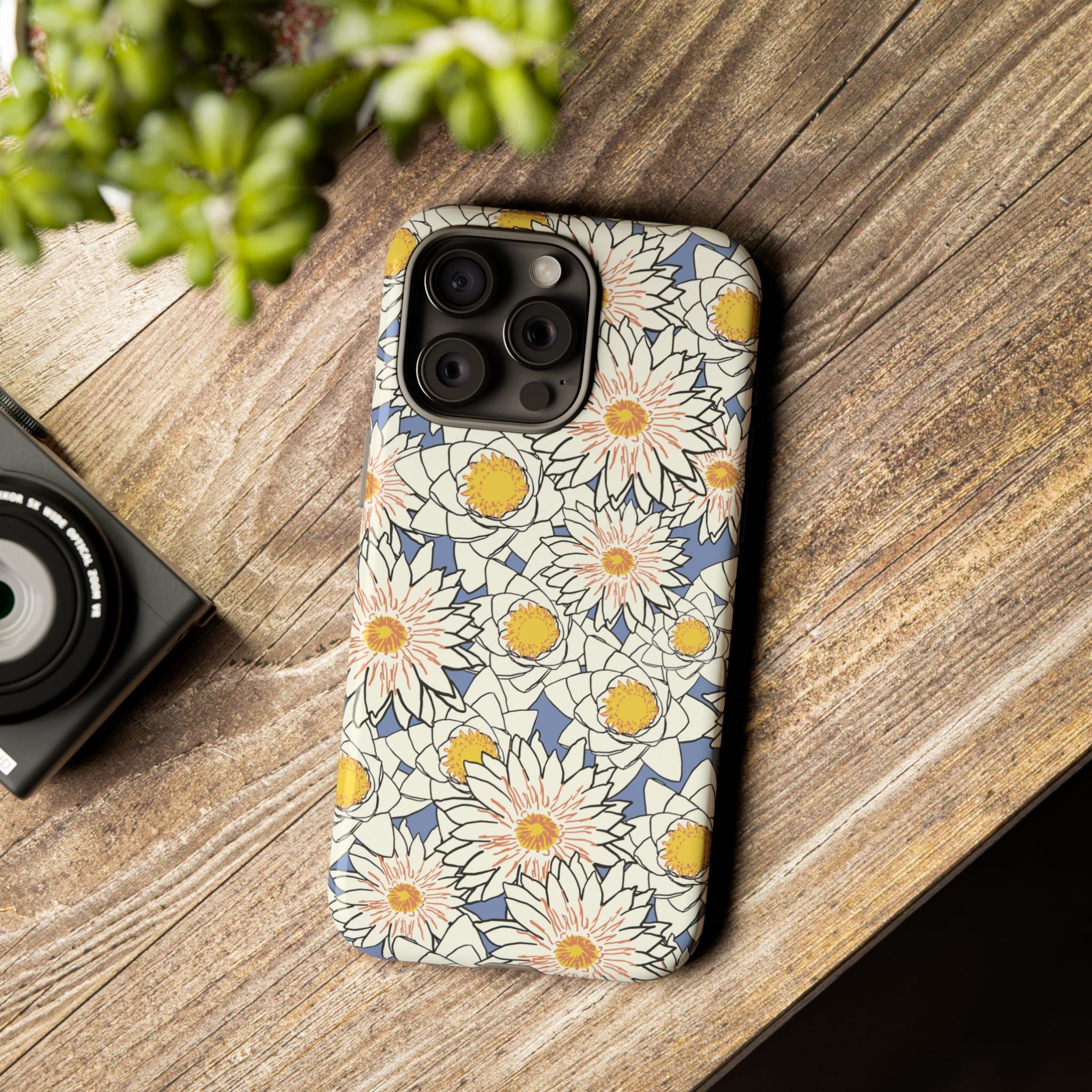 Stylish Phone Case, Floral Protective Cover, Gift for Nature Lovers, Trendy Tech Accessory, Customizable Phone Case