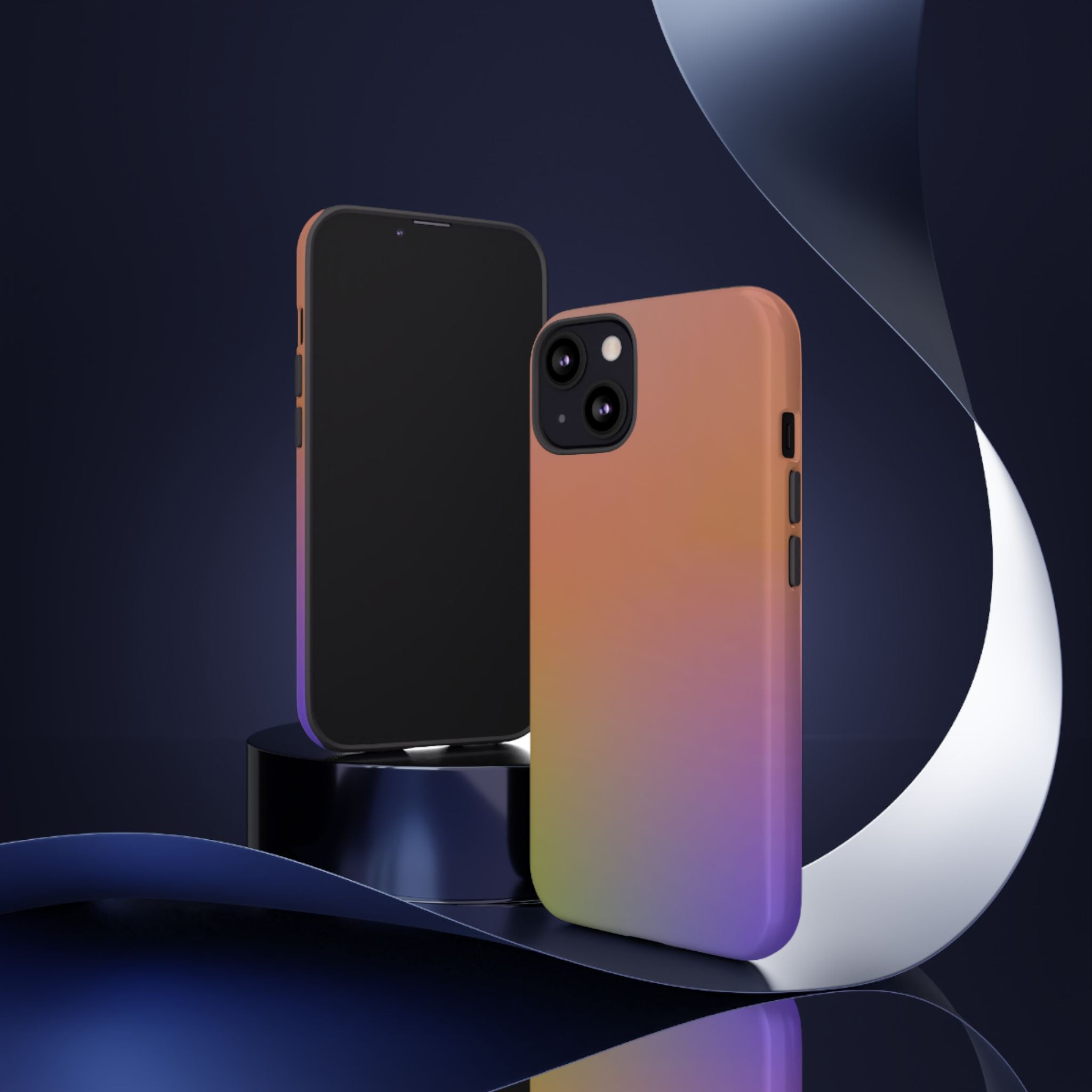 Colorful Gradient Phone Case, Tough Cases for iPhone, Customizable Phone Cover, Trendy Tech Accessory, Gift for Tech Lovers