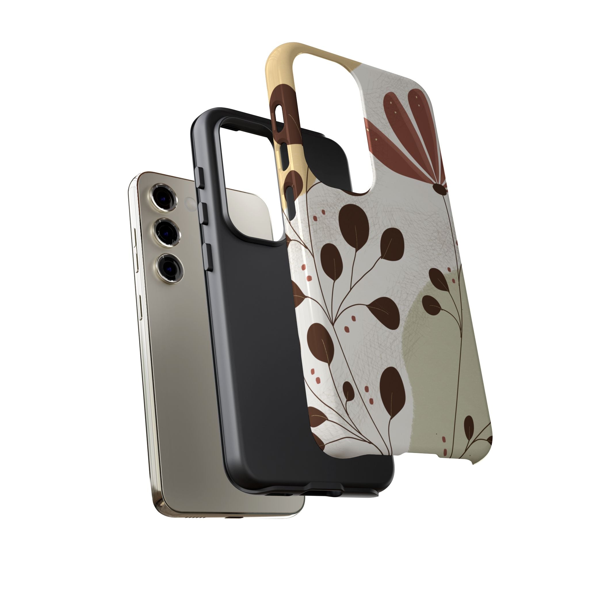 Floral Phone Case - Stylish Tough Cases for Women, Trendy Phone Cover, Gift for Her, Birthday Present, Everyday Use