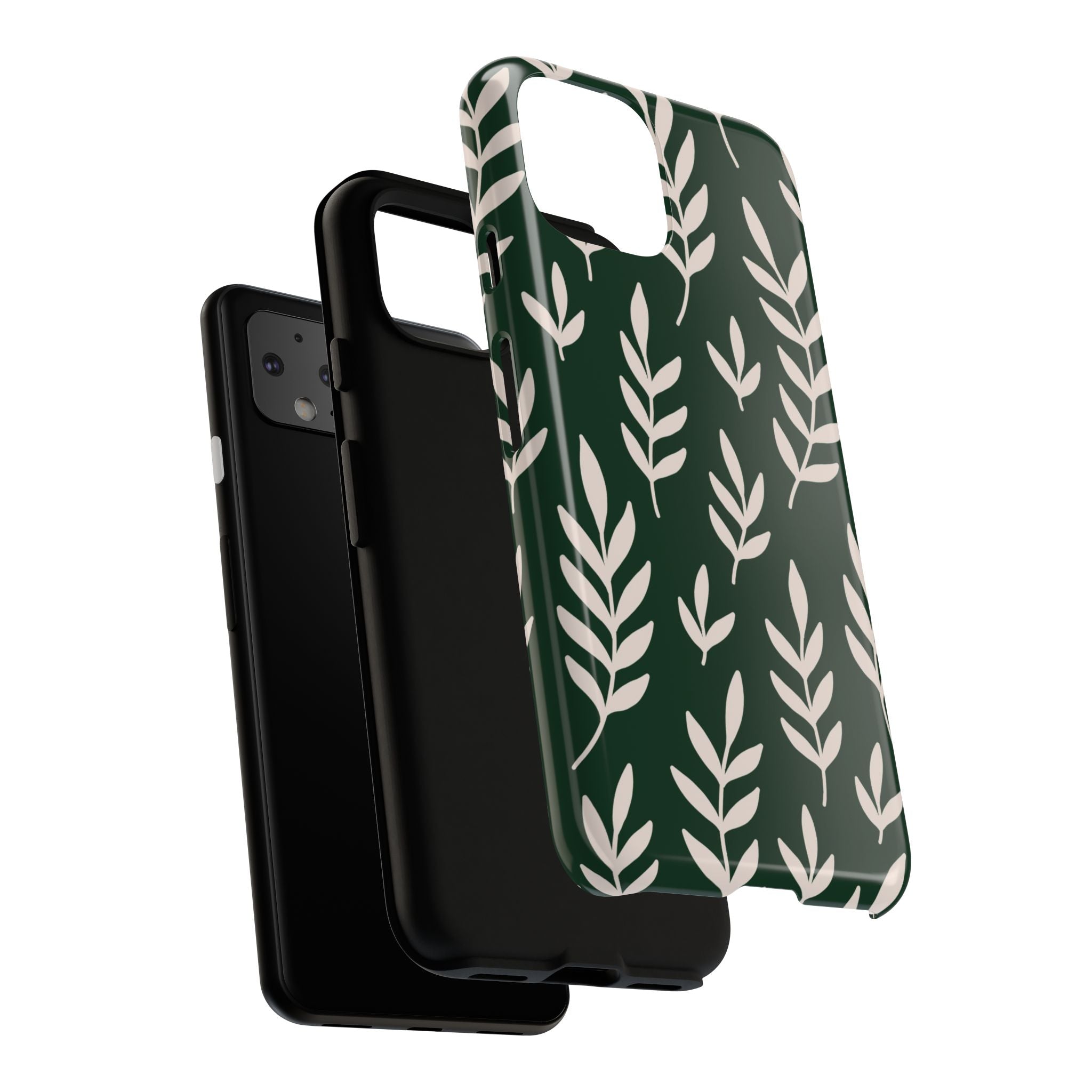 Leafy Phone Case, Tough Cases for Nature Lovers, Green Leaf Design, Eco-Friendly, Stylish Mobile Cover, Gift for Her