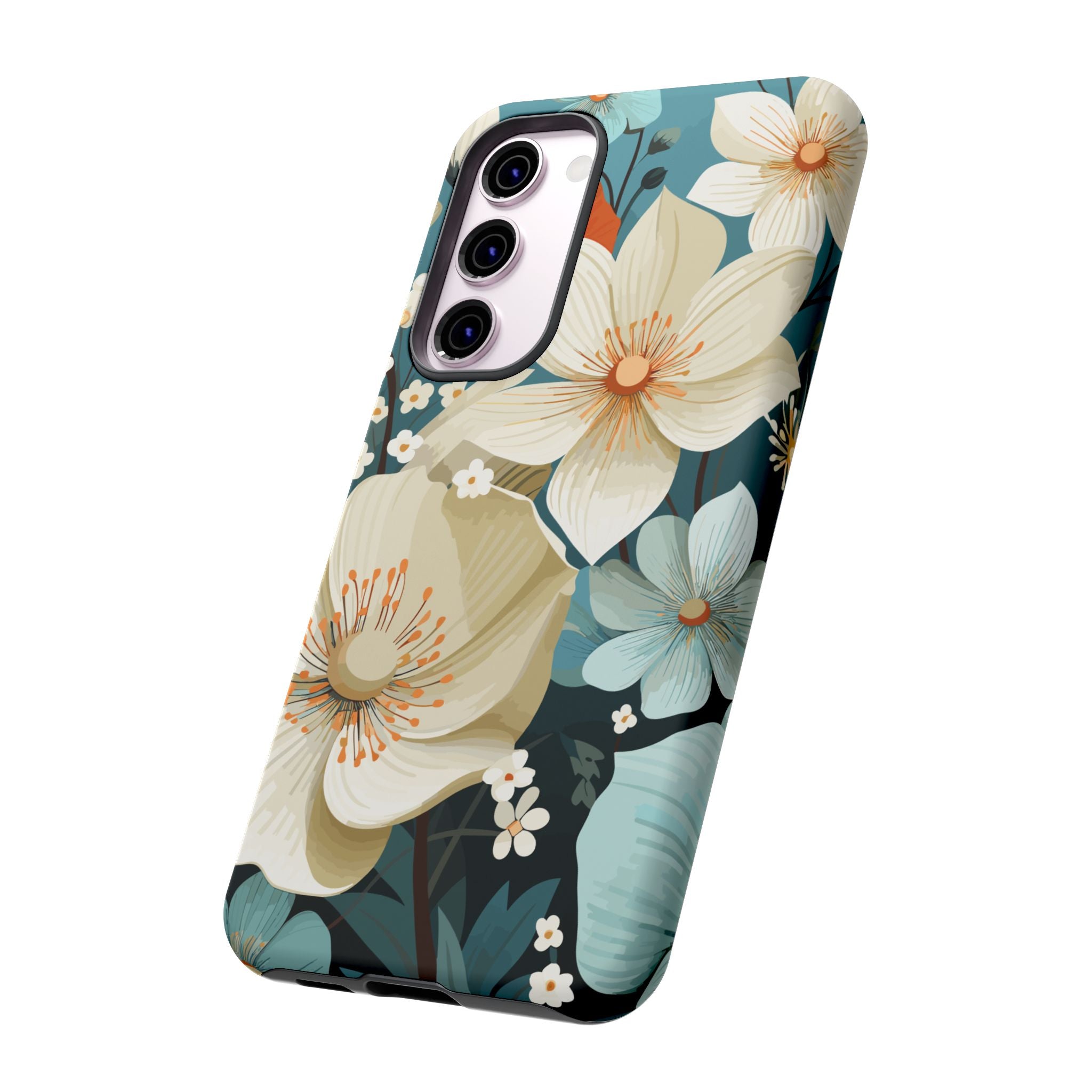 Floral Phone Case, Stylish Tough Cases with Botanical Design, Flower Print Phone Cover, Gifts for Nature Lovers, Eco-Friendly Mobile Cover