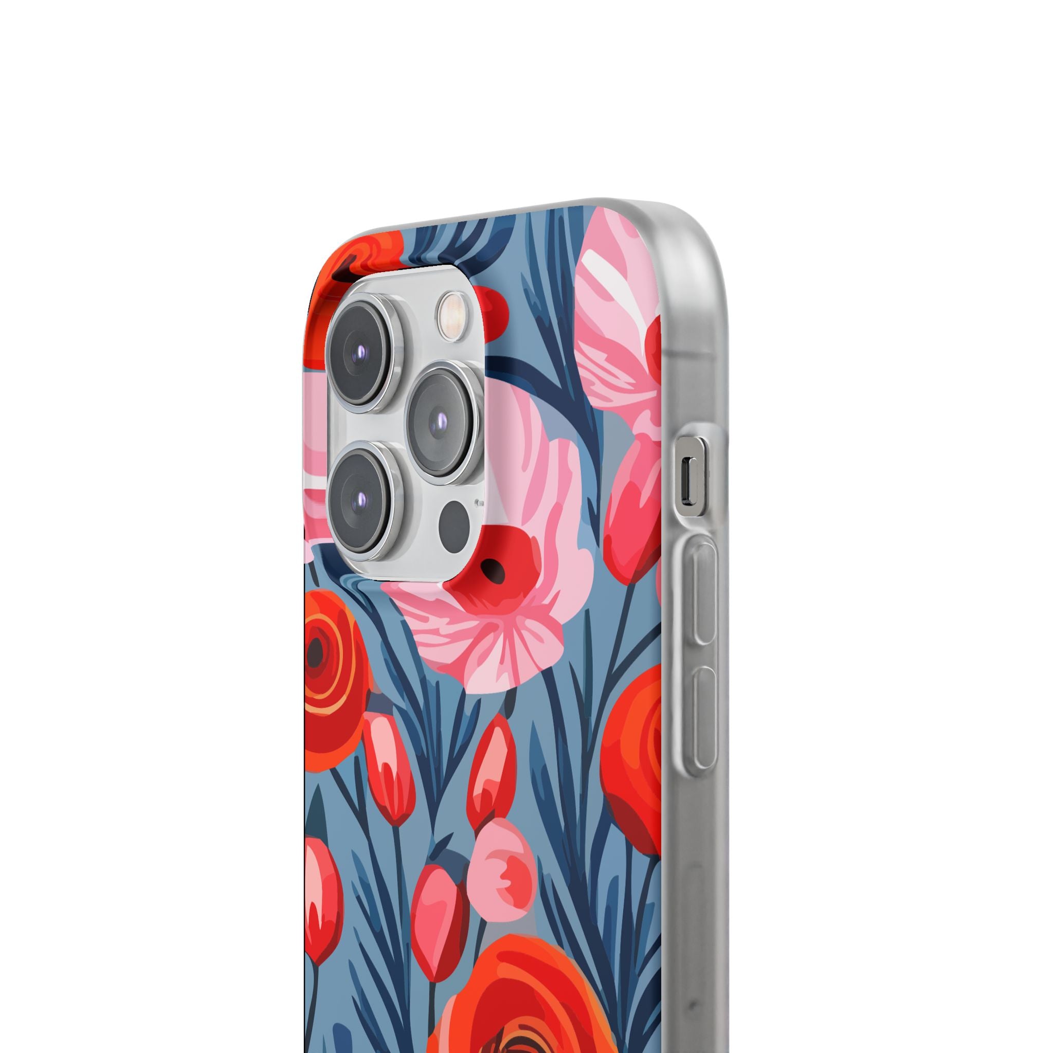 Beautiful Floral Flexi Cases for Phone, Stylish Protective Cover, Gift for Her, Phone Accessories, Floral Design