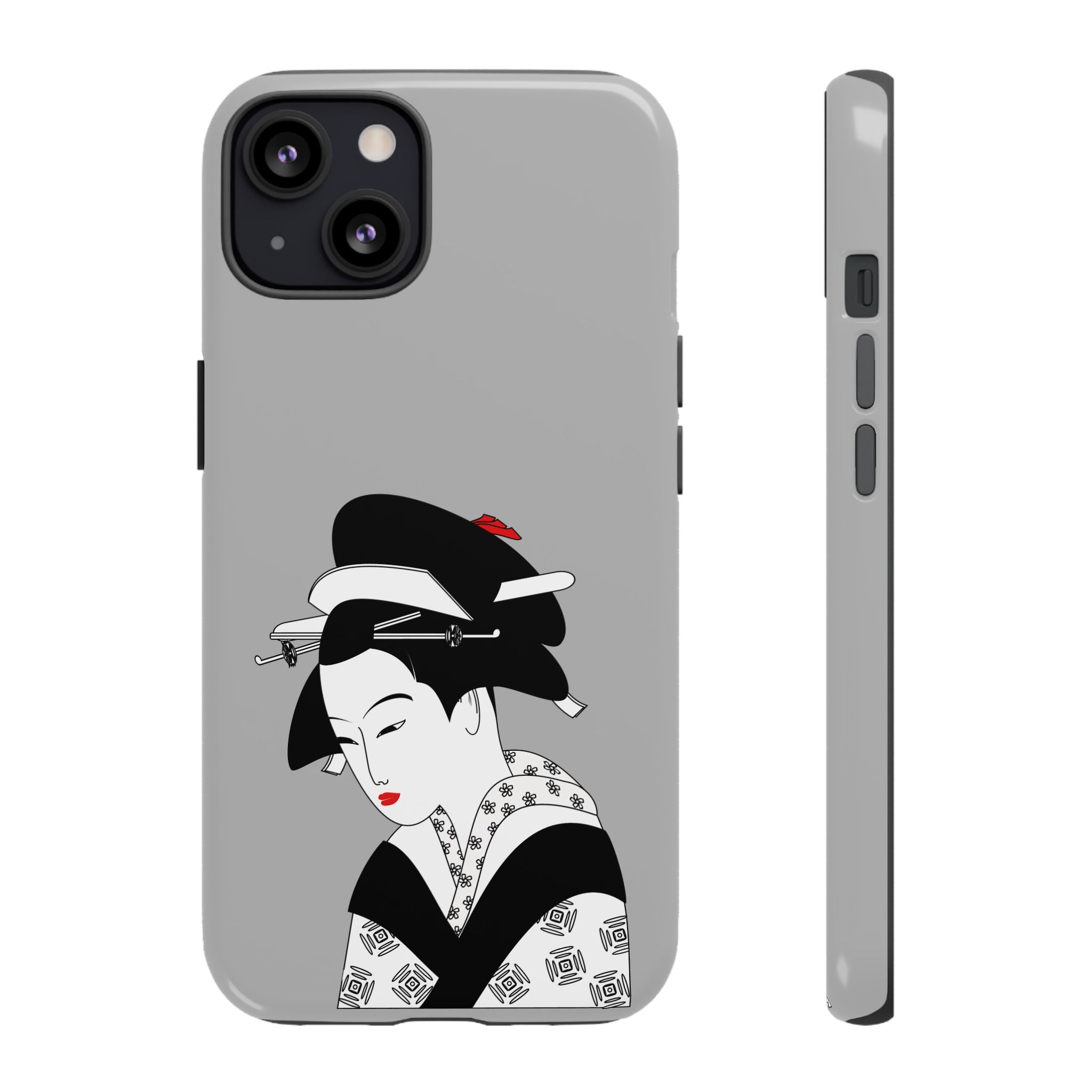Stylish Phone Case with Japanese Geisha Design, Tough Phone Case, Cute Phone Cover, Japanese Art, Ethnic Style
