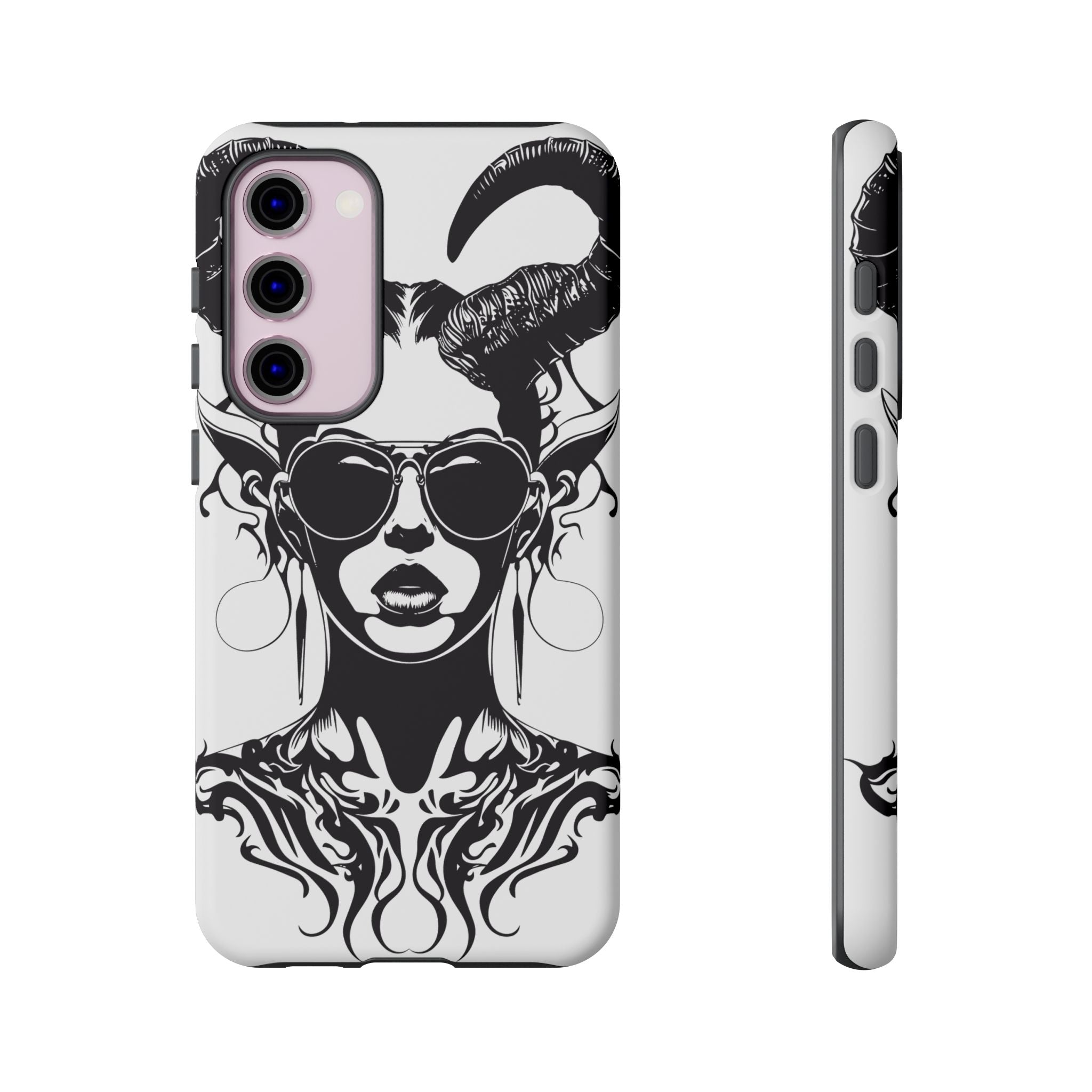 Tough Cases: Stylish Phone Case with Edgy Design, Protective Cover, Gift for Her, Trendy Accessories, Unique Art, Holiday Present