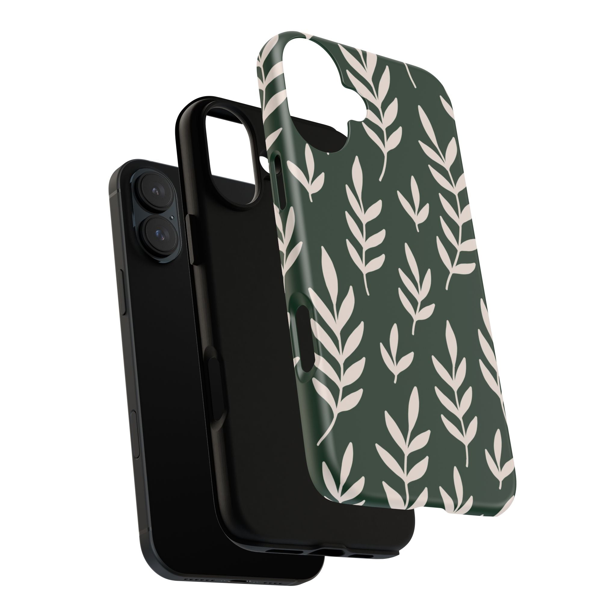 Leafy Phone Case, Tough Cases for Nature Lovers, Green Leaf Design, Eco-Friendly, Stylish Mobile Cover, Gift for Her