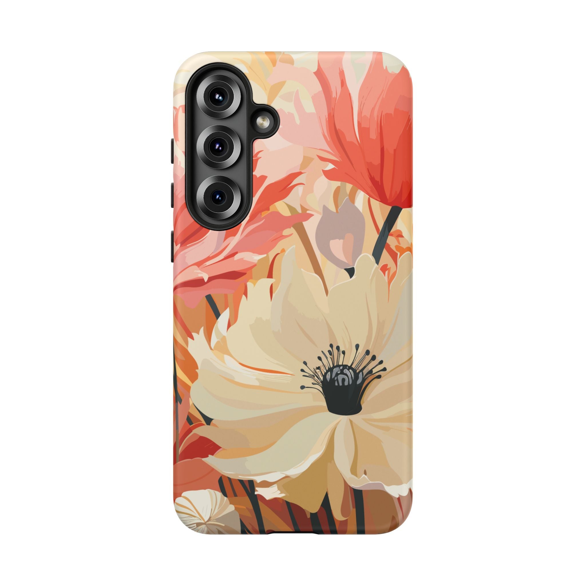 Floral Phone Case, Tough Protective Cover for Floral Lovers, Perfect Gift for Friends, Spring Celebration, Art Lovers Gift