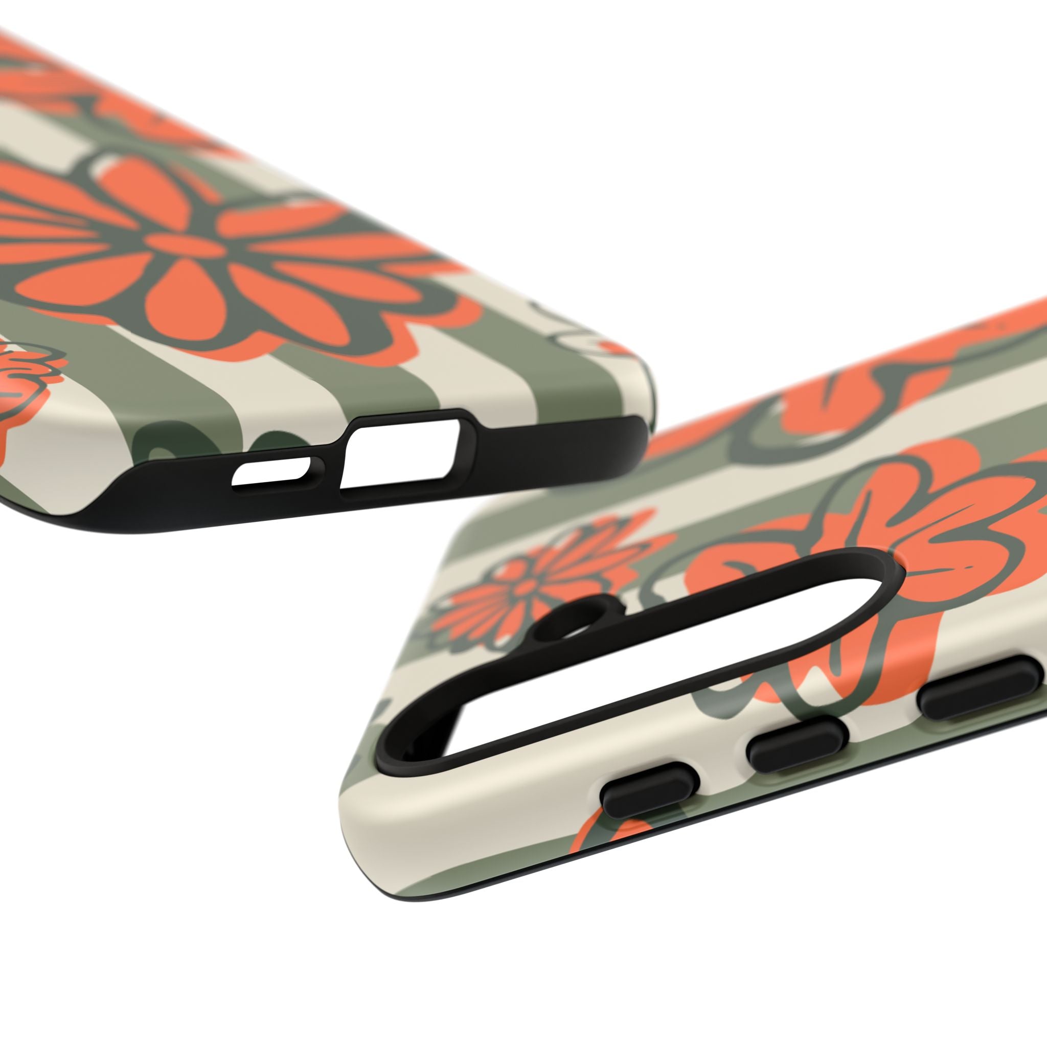 Floral Tough Phone Case - Trendy Protector for Pet Lovers, Super Cute Gift, Floral Design, Stylish Phone Cover, Unique Accessory