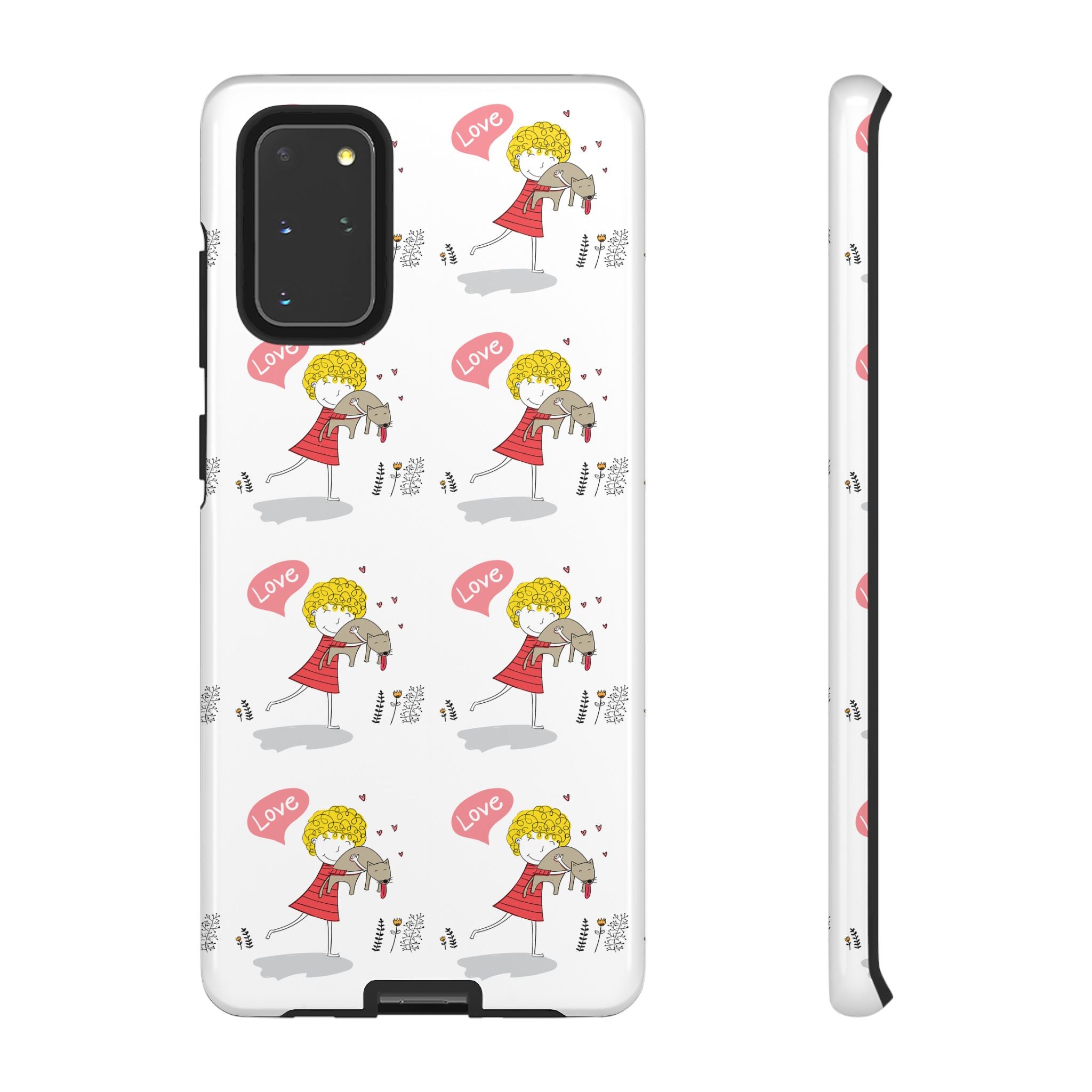 Love-Themed Phone Case | Cute Pet Lover Accessory, Perfect Gift for Birthdays, Anniversaries, Animal Lovers, Valentine's Day