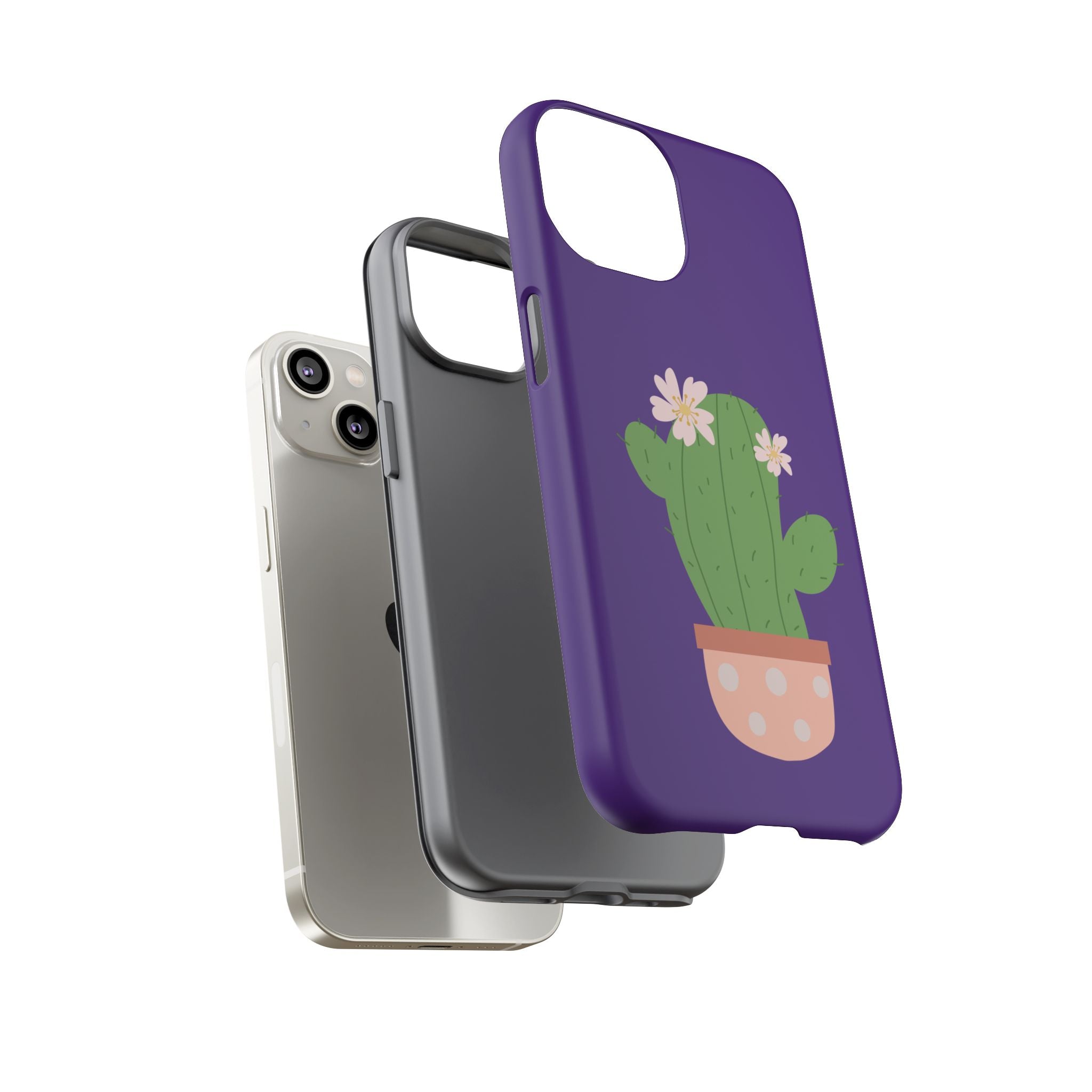 Cactus Phone Case, Tough Cases, Cute Floral, Trending Design, Unique Gift, Phone Accessories, Summer Vibe, Nature Lover
