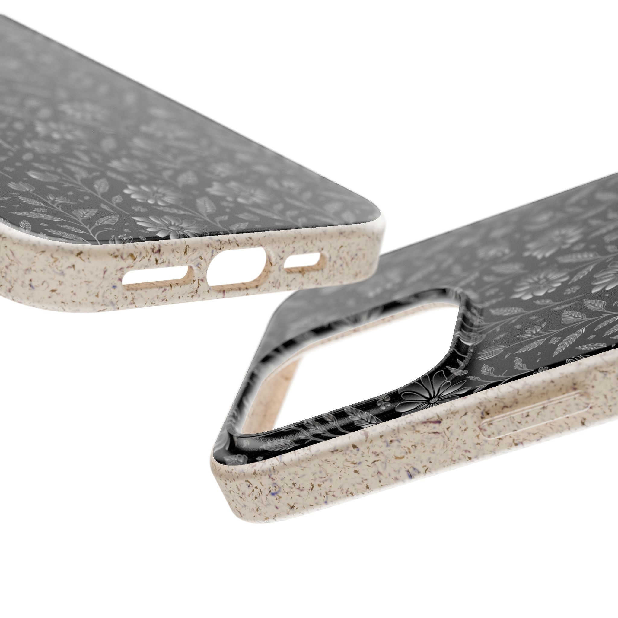 Eco-Friendly Floral Phone Case, Biodegradable iPhone Case, Sustainable Fashion Accessory, Nature Lover Gift, Eco-Conscious Phone Cover