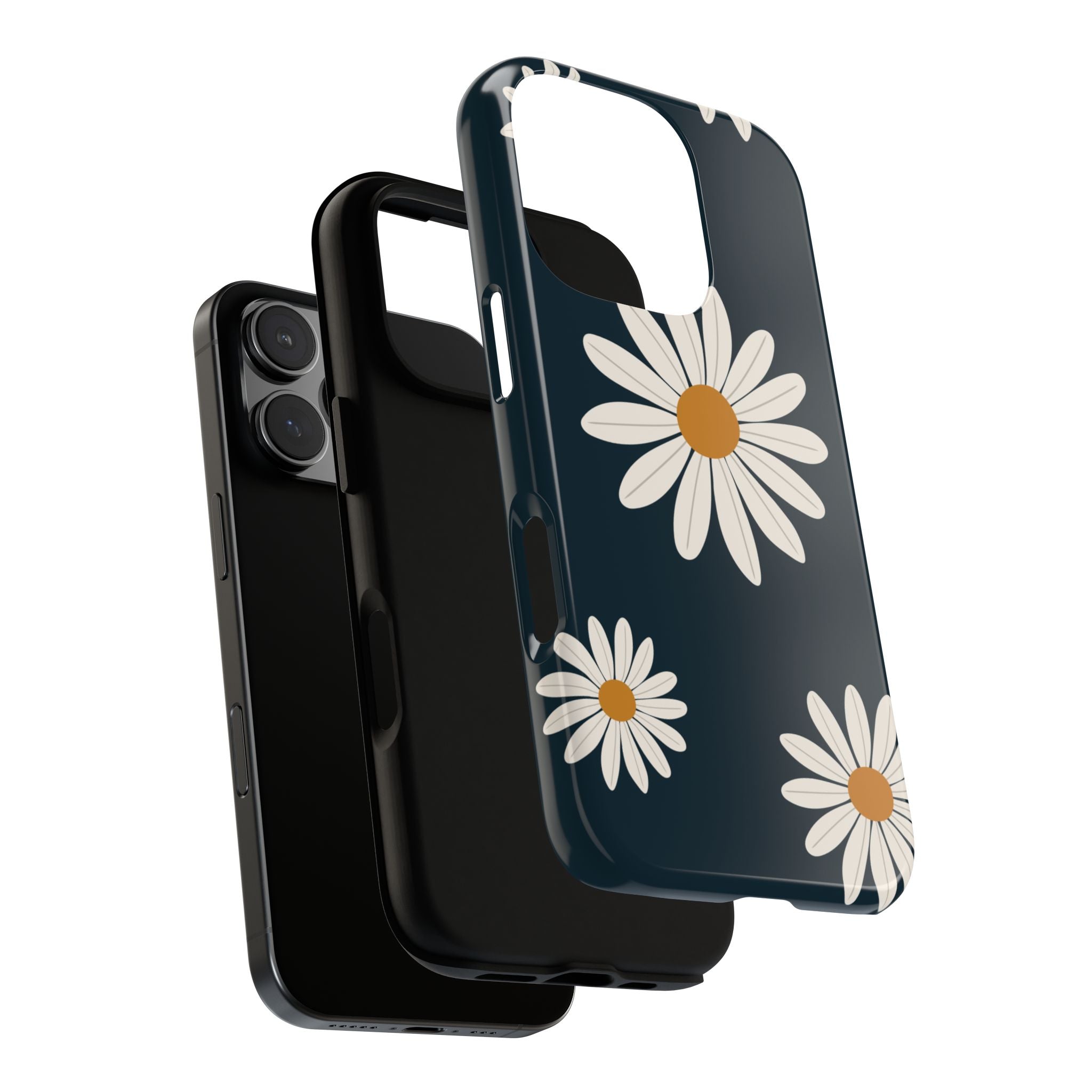 Daisy Phone Case, Floral Phone Cover, Tough Phone Case, Gift for Flower Lovers, Smartphone Accessory, Spring Design