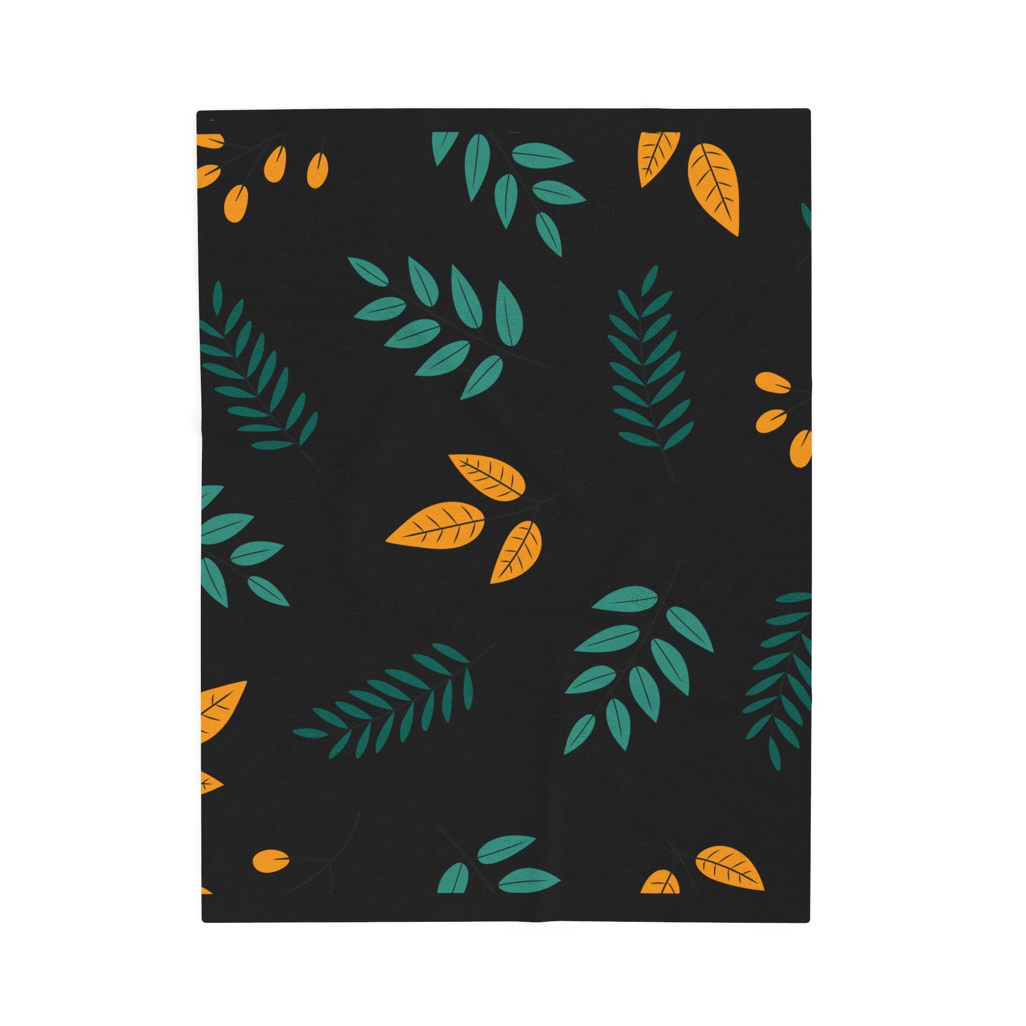 Black Cozy Floral Velveteen Blanket, Soft Throw Blanket for Home Decor, Perfect Gift for Relaxation, Boho Style, Ideal for All Seasons
