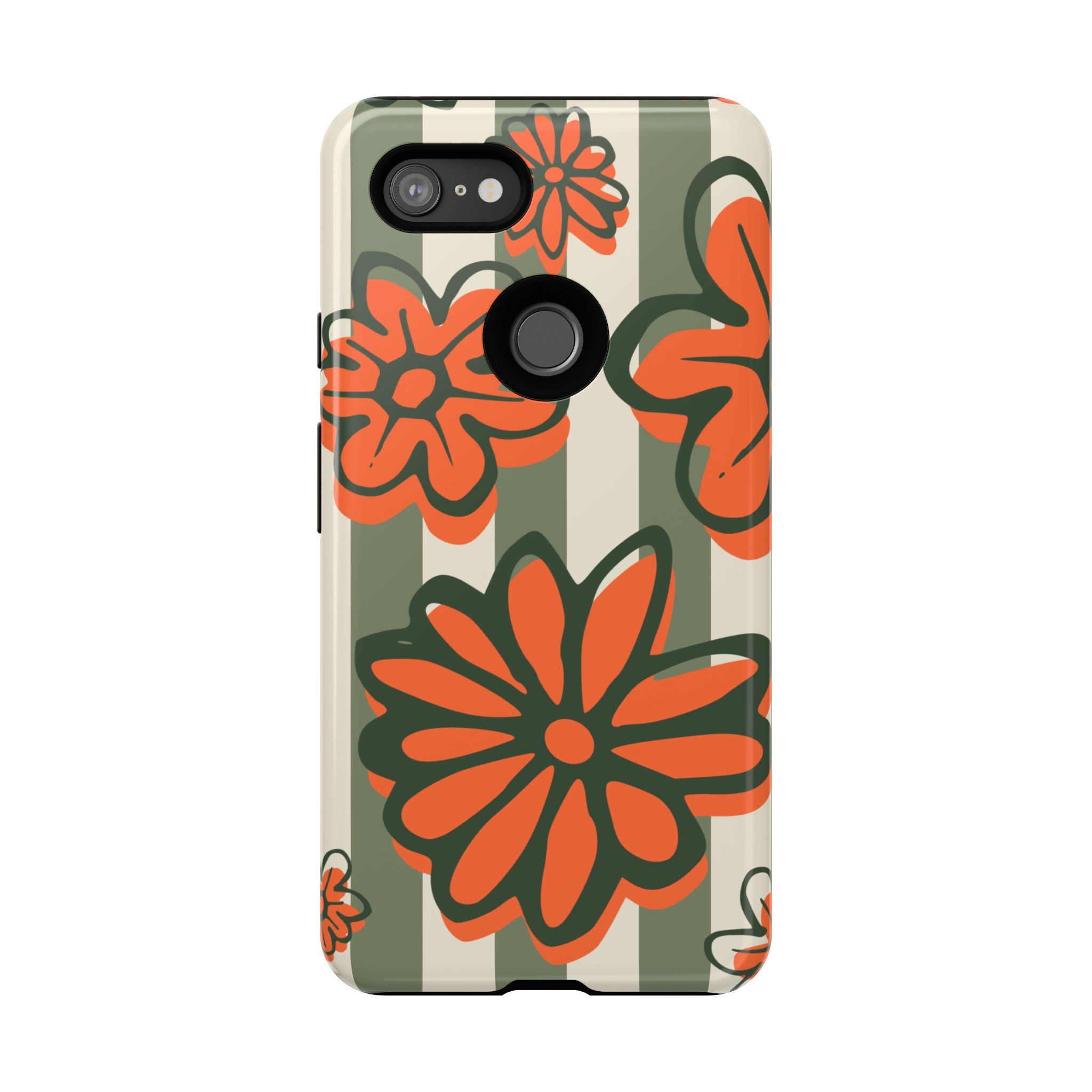 Floral Tough Phone Case - Trendy Protector for Pet Lovers, Super Cute Gift, Floral Design, Stylish Phone Cover, Unique Accessory