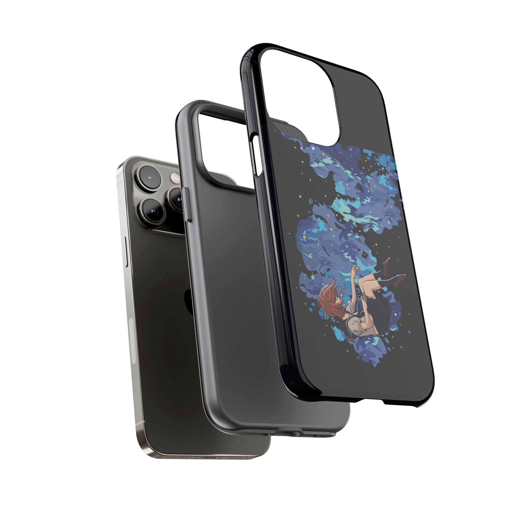 Tough Cases Phone Case - Artistic Galaxy Design, Cute Sleeve for Teens, Gift for Students, Unique Mobile Accessory, Trendy Tech Protection
