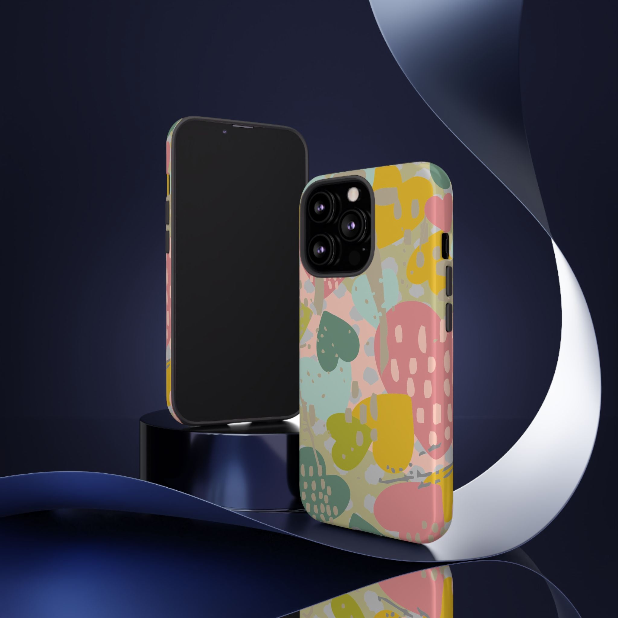 Colorful Heart Phone Case, Tough Cases for Women, Cute Phone Accessories, Gift for Her, Trends for Teens, Valentine's Day Gift