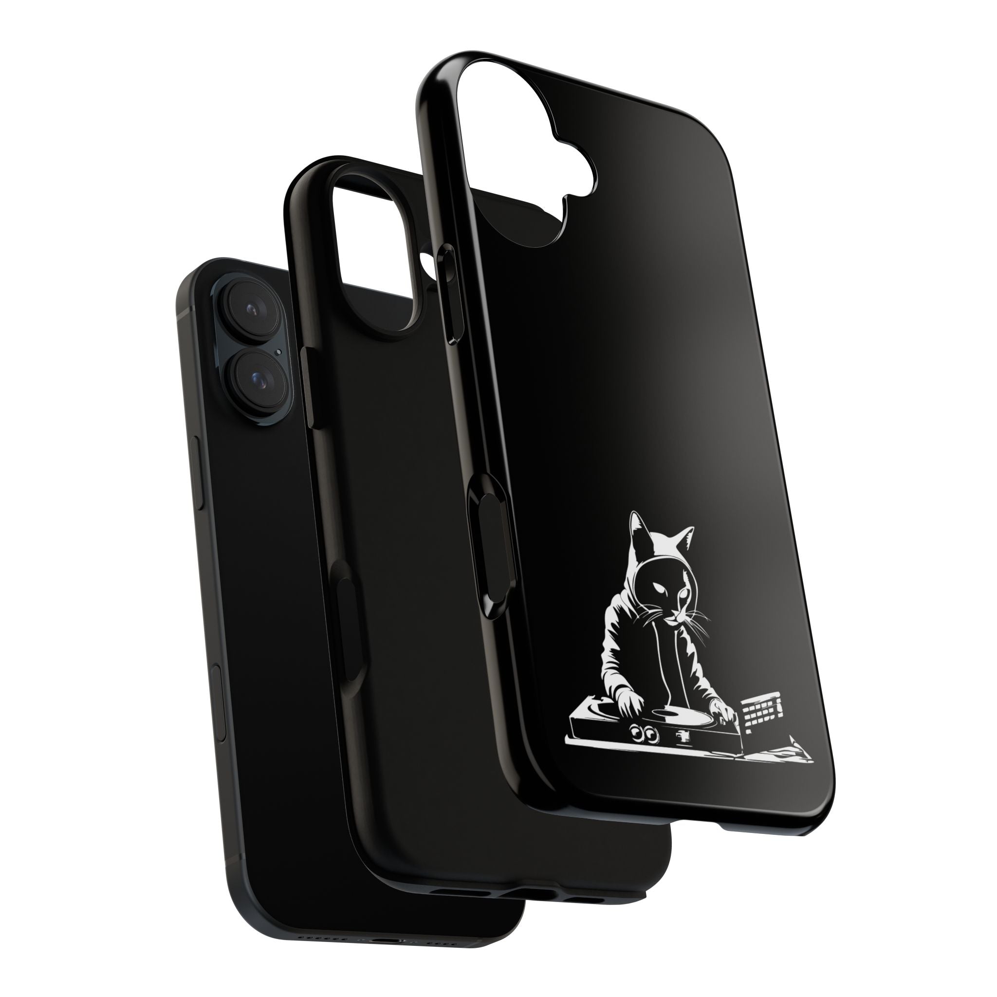 Cat DJ Phone Case | Stylish Tough Cases for Music Lovers, Gift for Cat Owners, Unique Phone Accessory, Cool Tech Gear