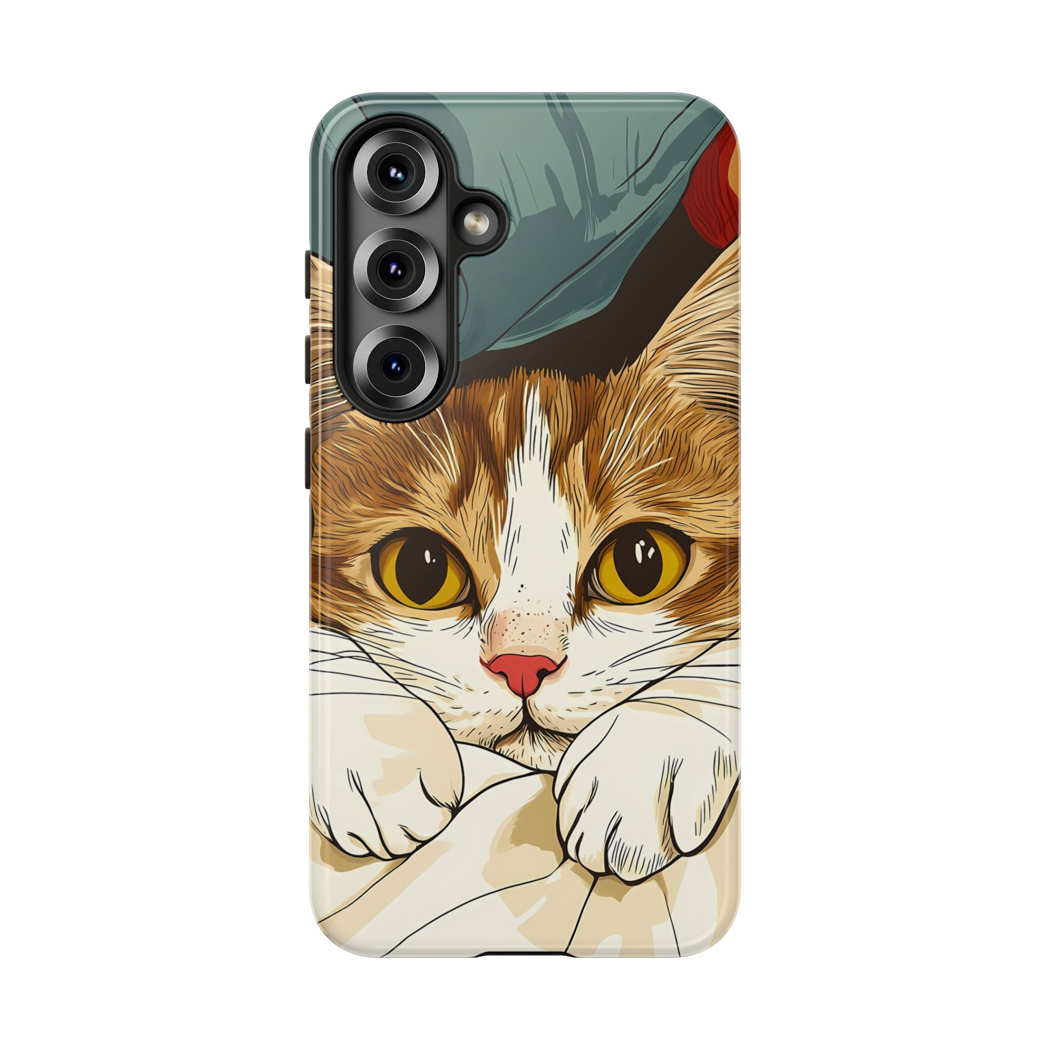 Cute Cat Phone Case - Ideal for Cat Lovers, Pet Owners, Birthday Gifts, Smartphone Accessories, Funny Pet Humor