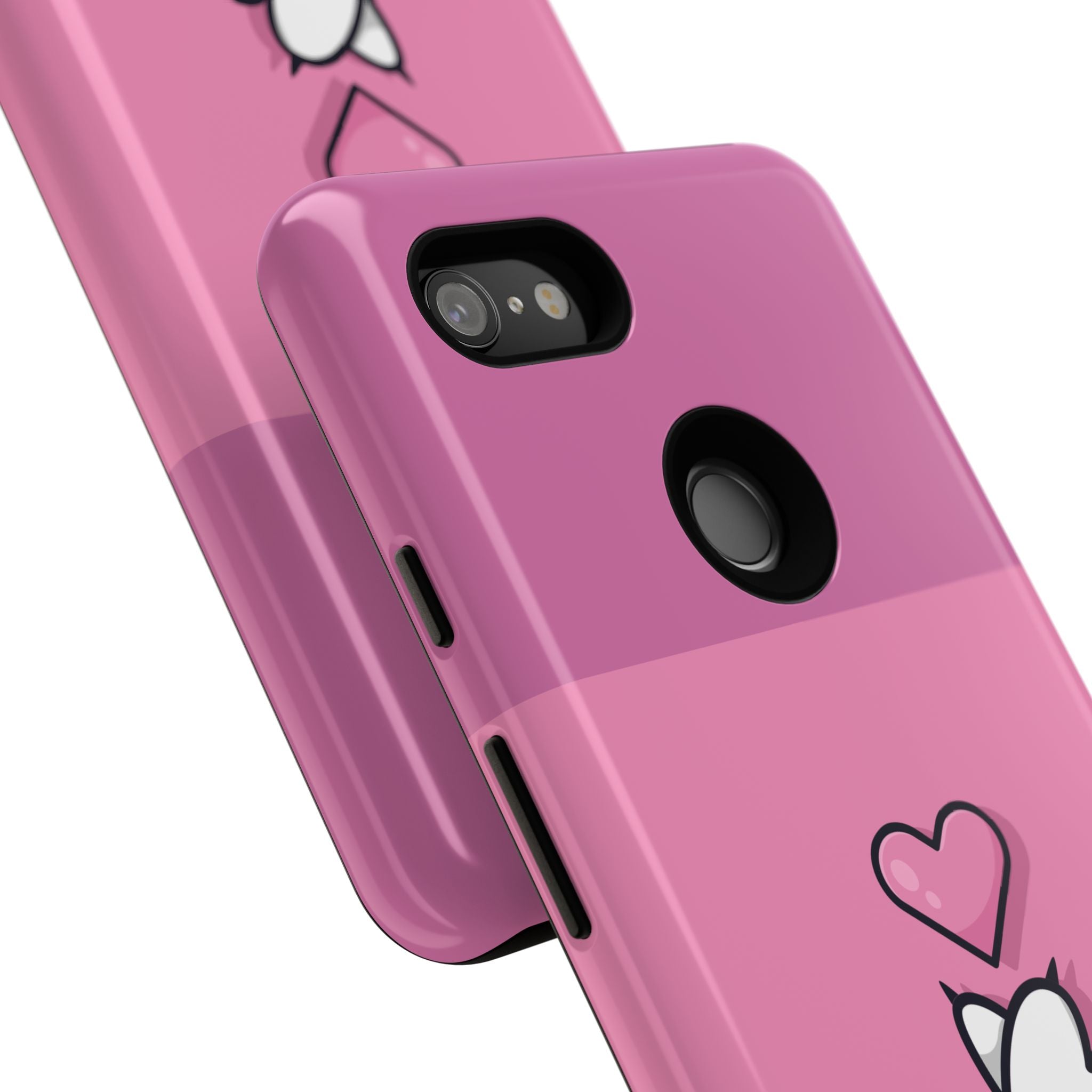 Cute Cat Paw Phone Case, Playful Pet Lover Gift, Animal Print Phone Cover, Heart Design Case, Fun Feminine Case, Kawaii Style