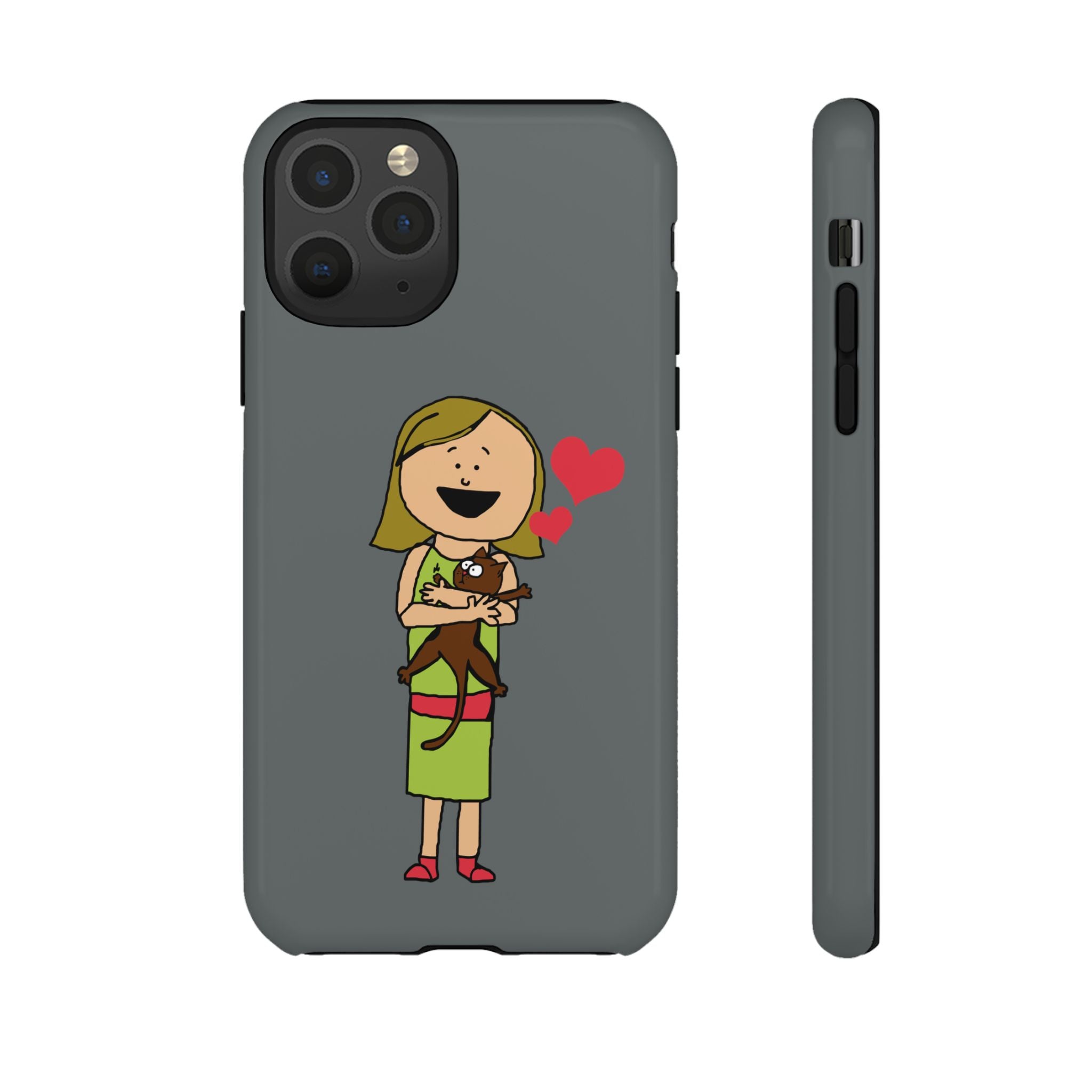Pet Lover's Phone Case, Cute Animal Phone Cover, Gift for Dog Lovers, Cartoon Design, Fun Smartphone Accessory