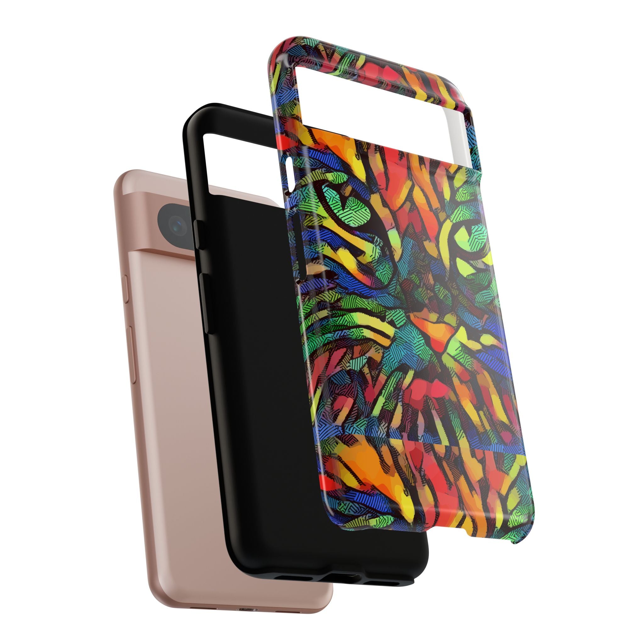 Colorful Phone Cases for Vibrant Style - Tough Cases, Unique Gifts, Animal Print, Artistic Design, Phone Accessories, Eco-Friendly