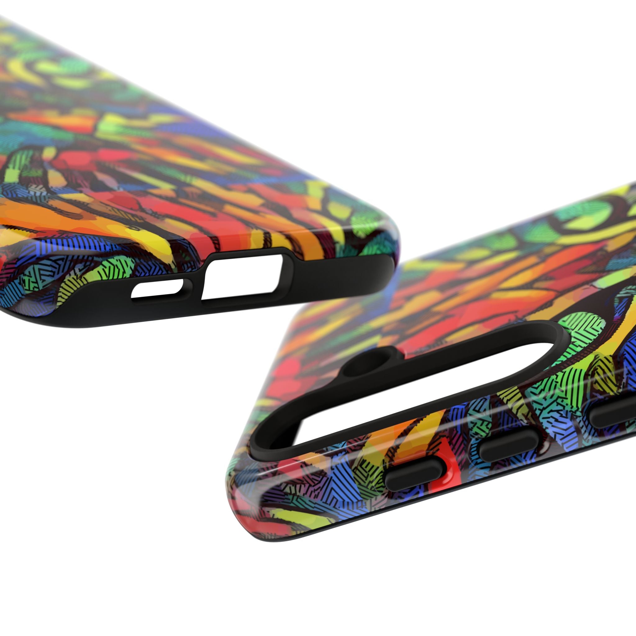 Colorful Phone Cases for Vibrant Style - Tough Cases, Unique Gifts, Animal Print, Artistic Design, Phone Accessories, Eco-Friendly