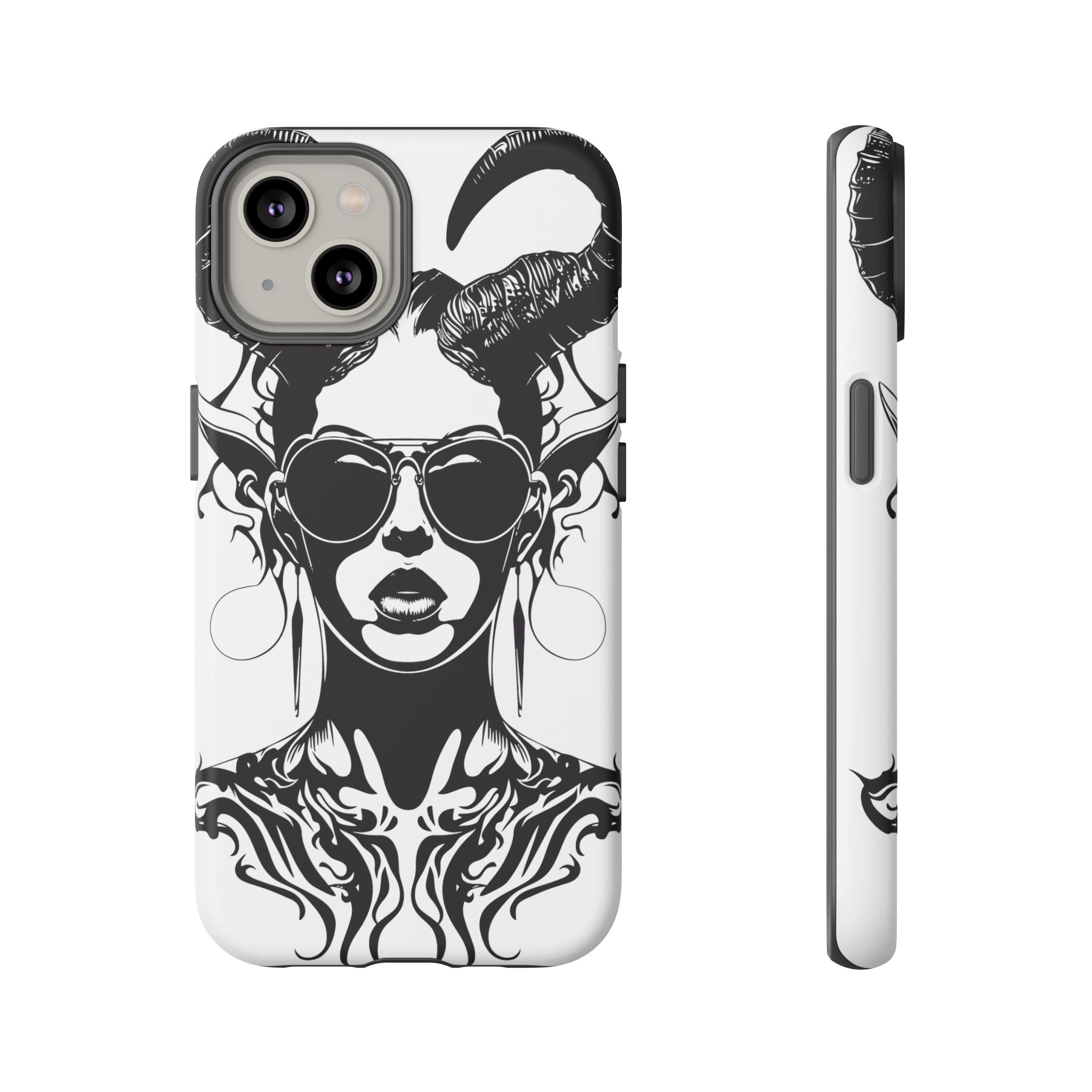 Tough Cases: Stylish Phone Case with Edgy Design, Protective Cover, Gift for Her, Trendy Accessories, Unique Art, Holiday Present
