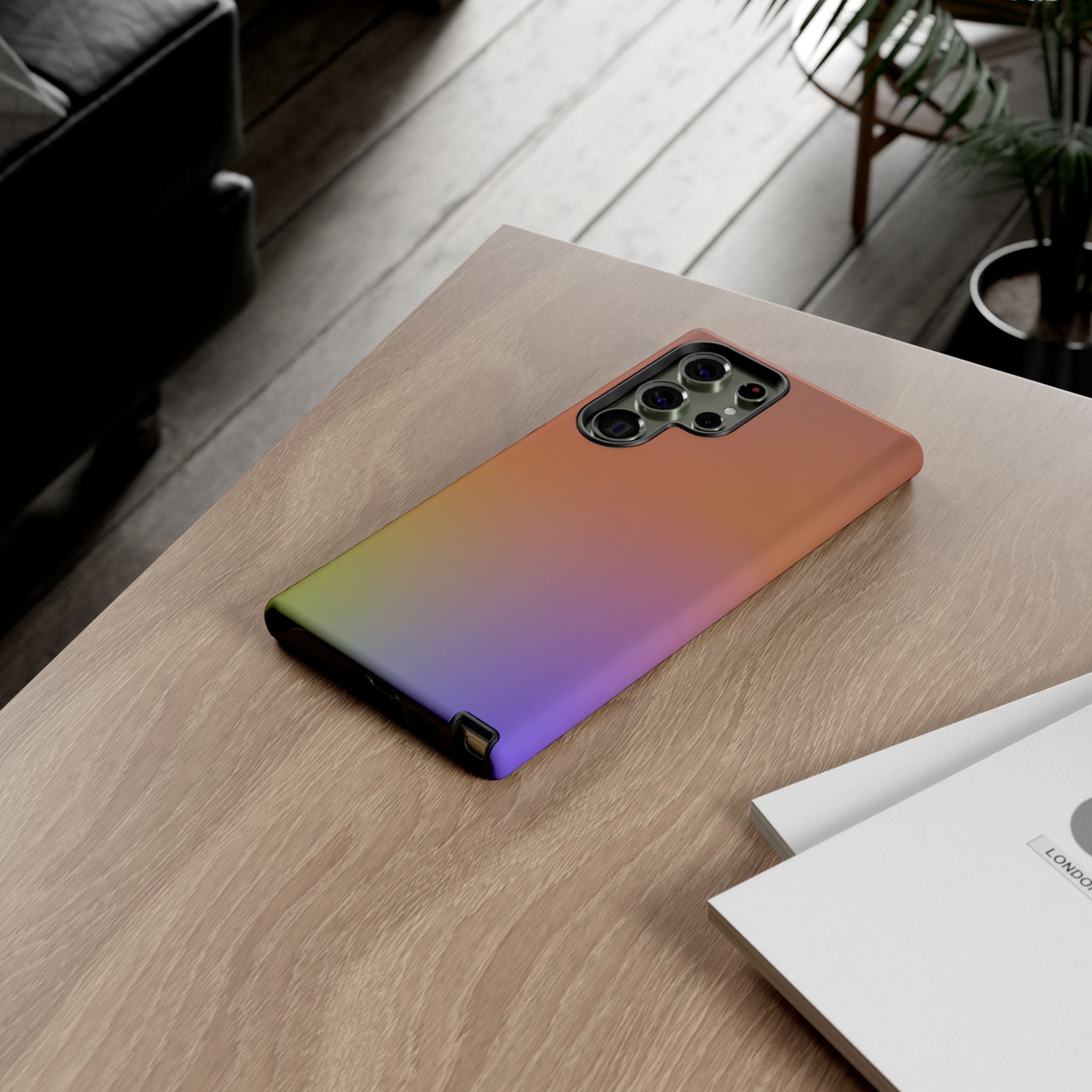 Colorful Gradient Phone Case, Tough Cases for iPhone, Customizable Phone Cover, Trendy Tech Accessory, Gift for Tech Lovers