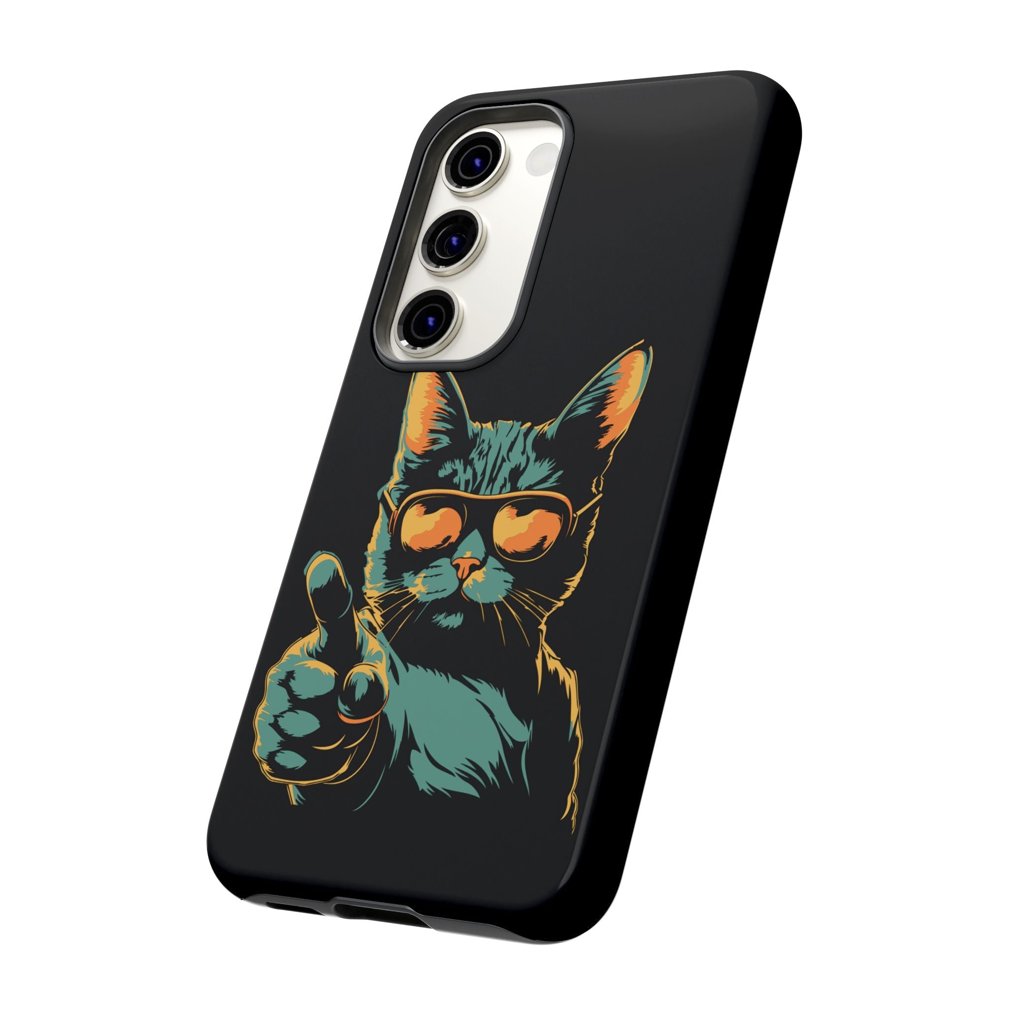Cool Cat Phone Case, Stylish Phone Cover, Pet Lover Gift, Cute Cat Design, Fun Cat Accessories
