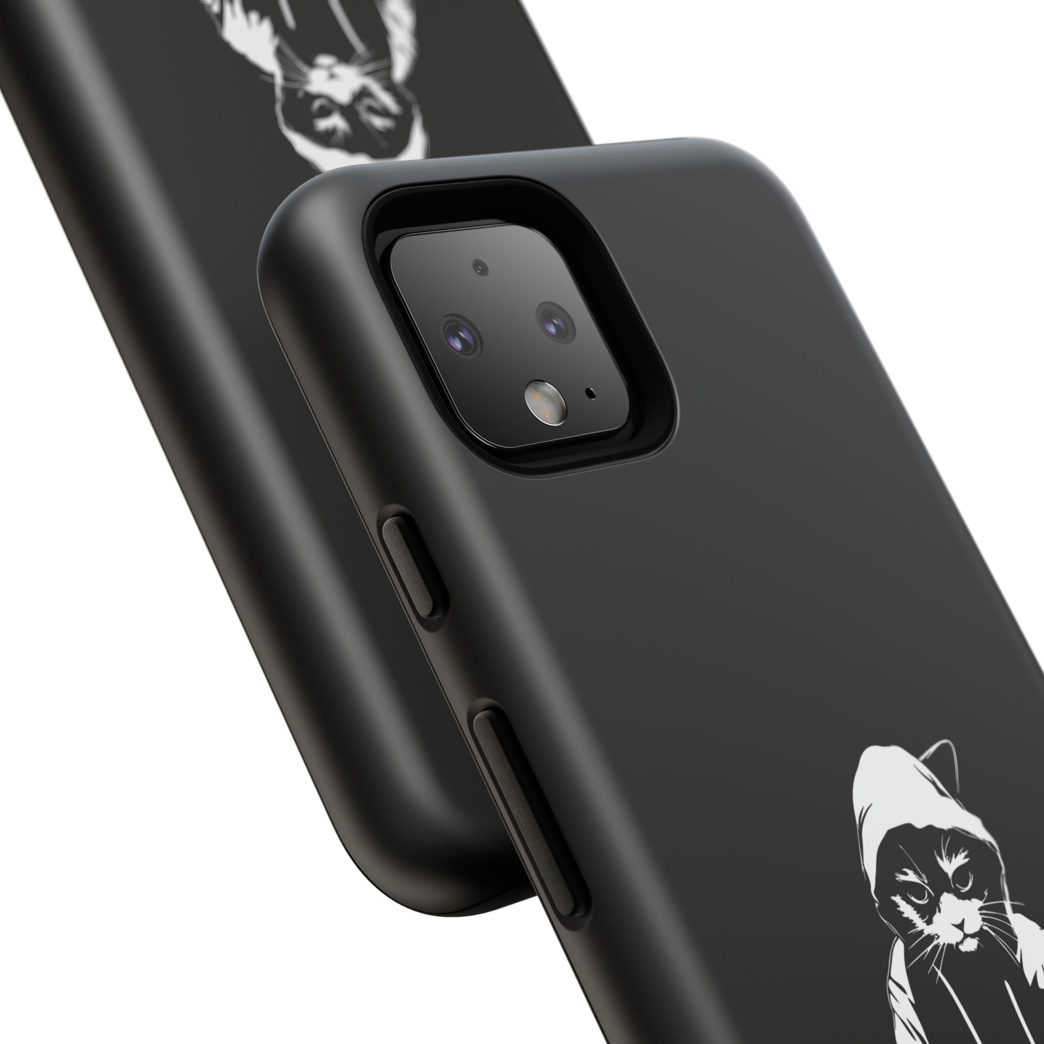 DJ Cat Phone Case, Tough Phone Cover, Pet Lover Gift, Music Enthusiast Accessory, Cute Cat Decor, Unique Case Design