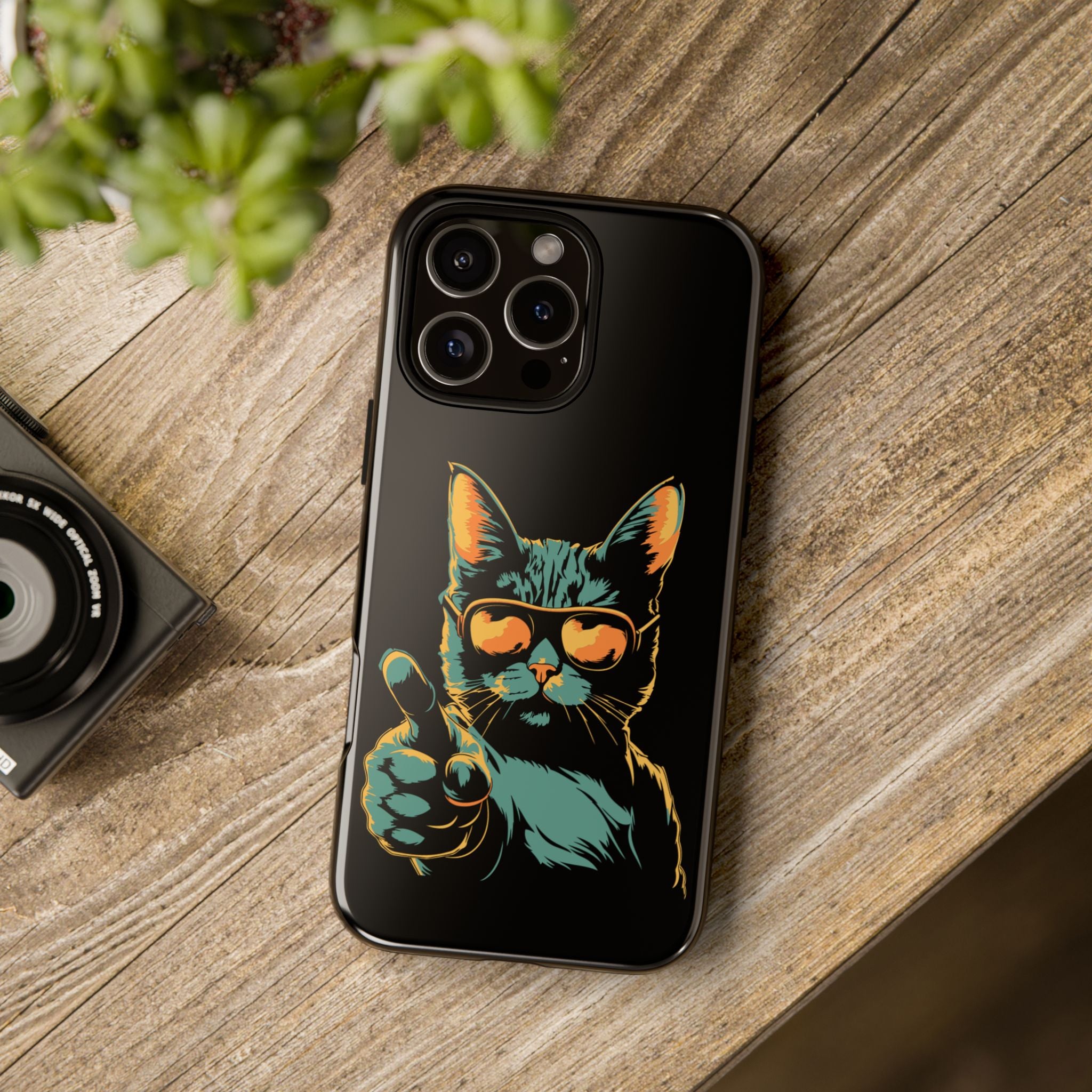 Cool Cat Phone Case, Stylish Phone Cover, Pet Lover Gift, Cute Cat Design, Fun Cat Accessories