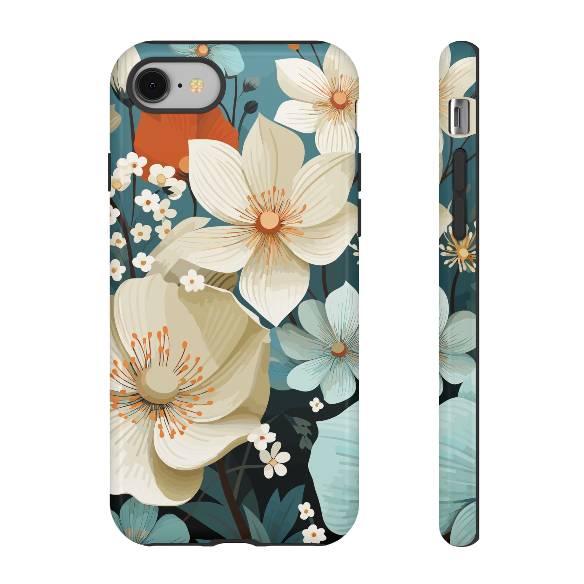 Floral Phone Case, Stylish Tough Cases with Botanical Design, Flower Print Phone Cover, Gifts for Nature Lovers, Eco-Friendly Mobile Cover