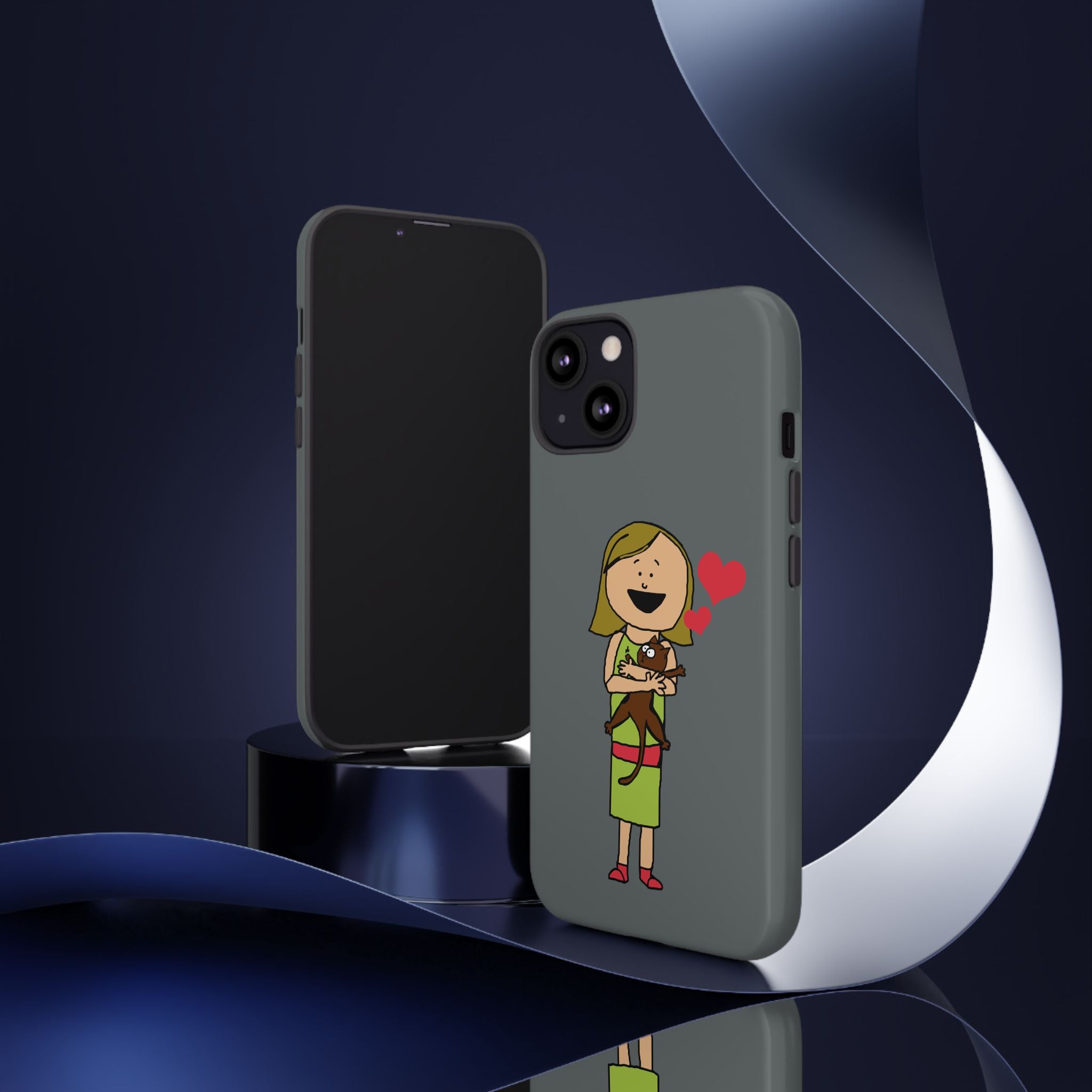 Pet Lover's Phone Case, Cute Animal Phone Cover, Gift for Dog Lovers, Cartoon Design, Fun Smartphone Accessory