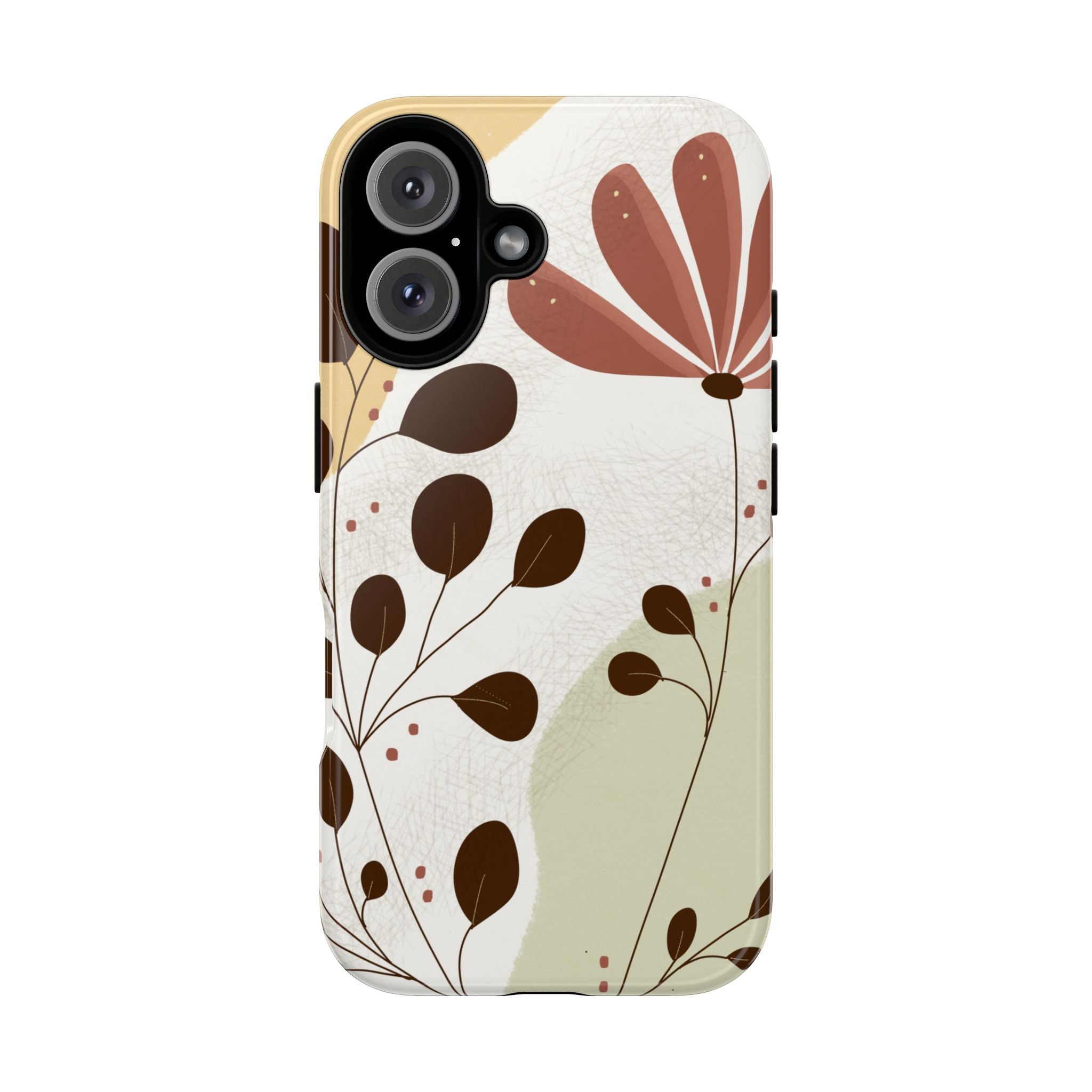 Floral Phone Case - Stylish Tough Cases for Women, Trendy Phone Cover, Gift for Her, Birthday Present, Everyday Use