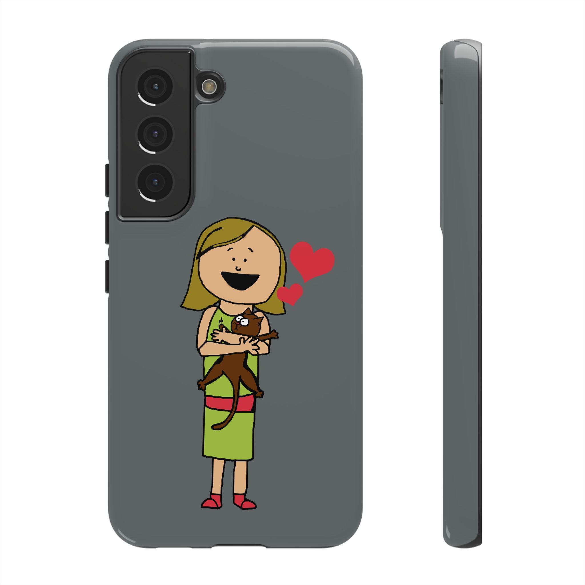 Pet Lover's Phone Case, Cute Animal Phone Cover, Gift for Dog Lovers, Cartoon Design, Fun Smartphone Accessory