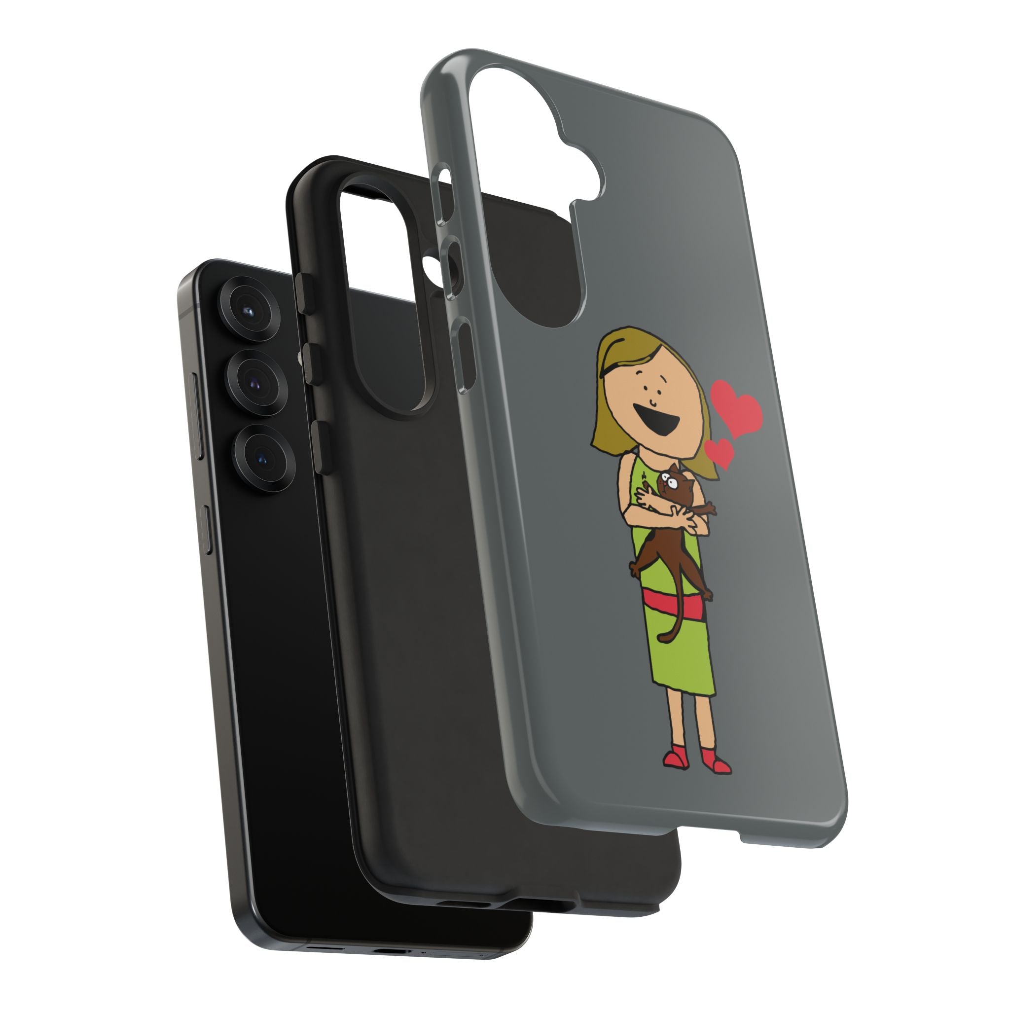 Pet Lover's Phone Case, Cute Animal Phone Cover, Gift for Dog Lovers, Cartoon Design, Fun Smartphone Accessory