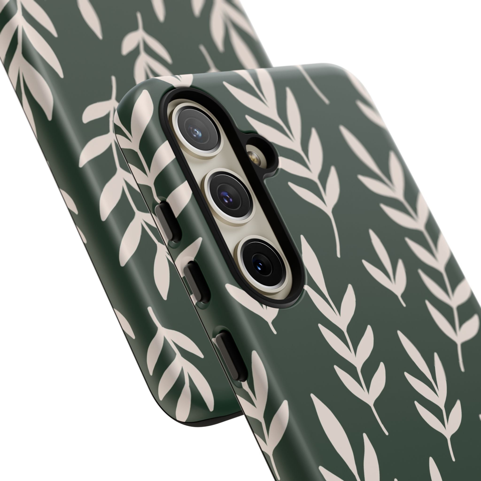 Leafy Phone Case, Tough Cases for Nature Lovers, Green Leaf Design, Eco-Friendly, Stylish Mobile Cover, Gift for Her