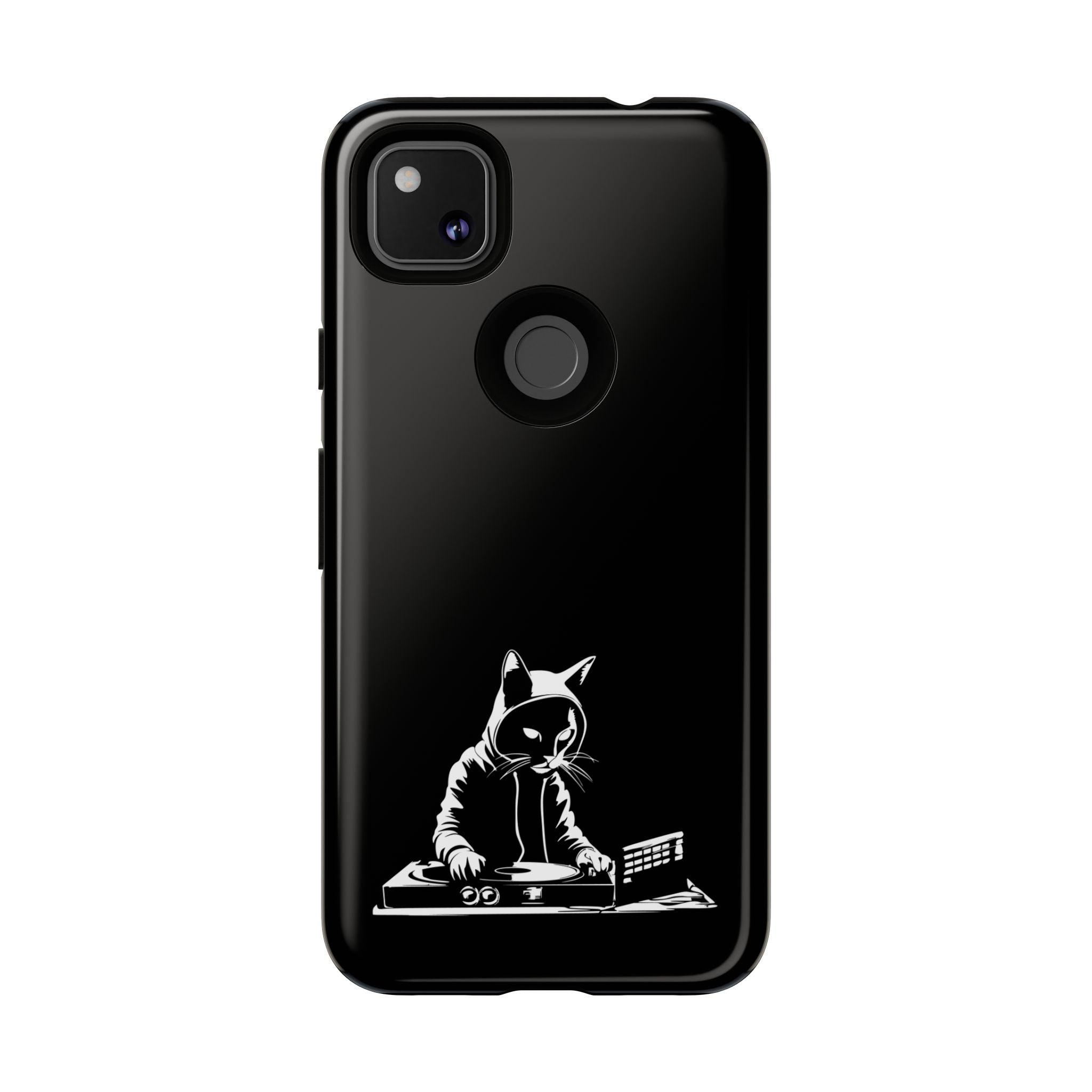 Cat DJ Phone Case | Stylish Tough Cases for Music Lovers, Gift for Cat Owners, Unique Phone Accessory, Cool Tech Gear