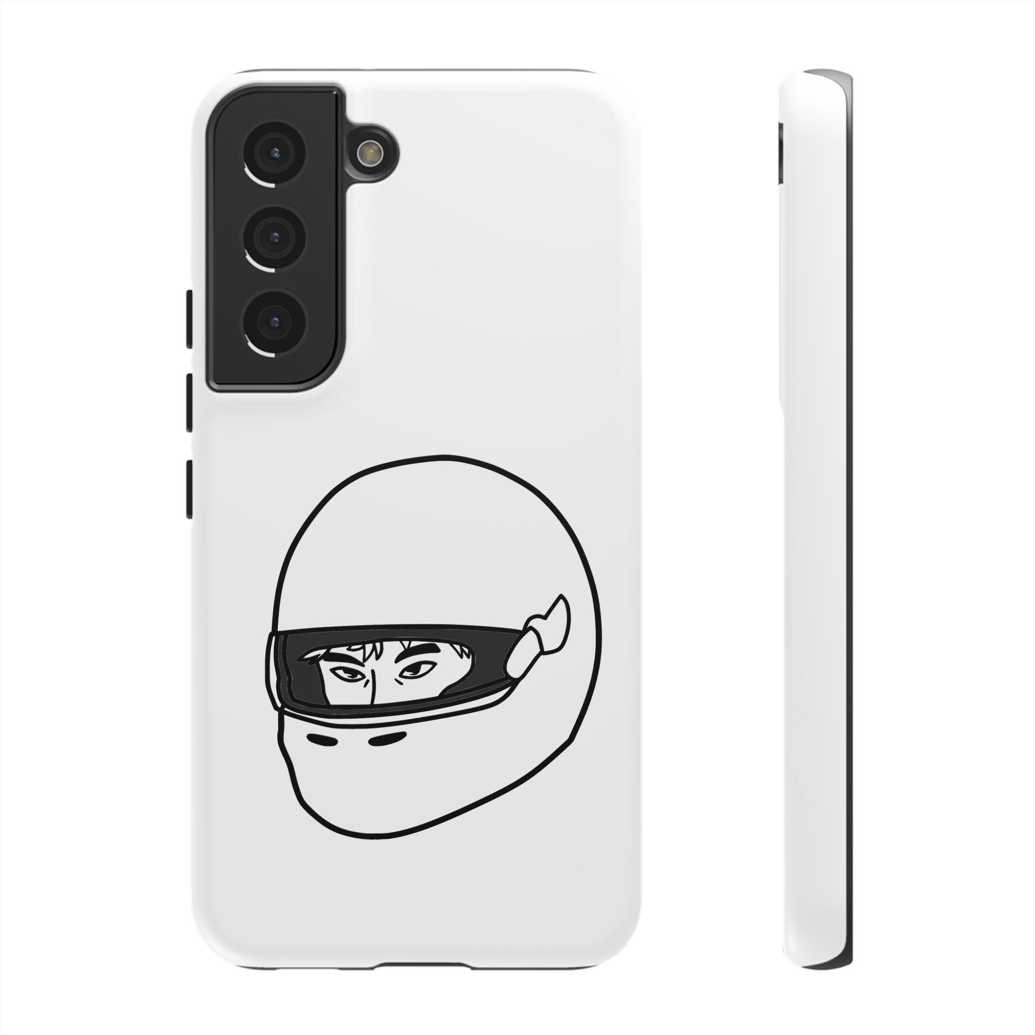 Stylish Phone Case with Racing Helmet Design | Tough Cases | Unique Gift, Motorcycle Enthusiast, Race Lover, Custom Accessory, Everyday Use