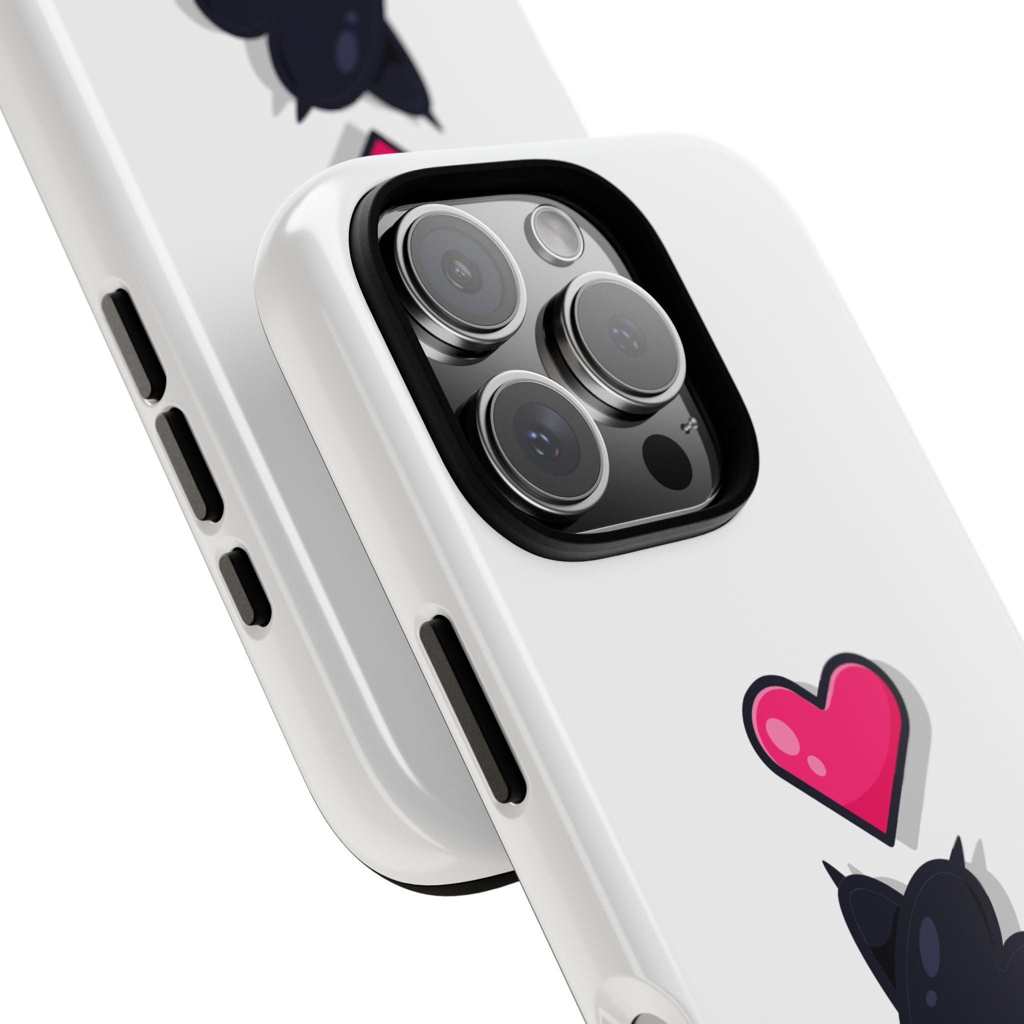 Cute Cat Love Phone Case, Tough Cell Phone Cover, Animal Lover Gifts, Pet Parent Accessories, Valentine's Day Essentials