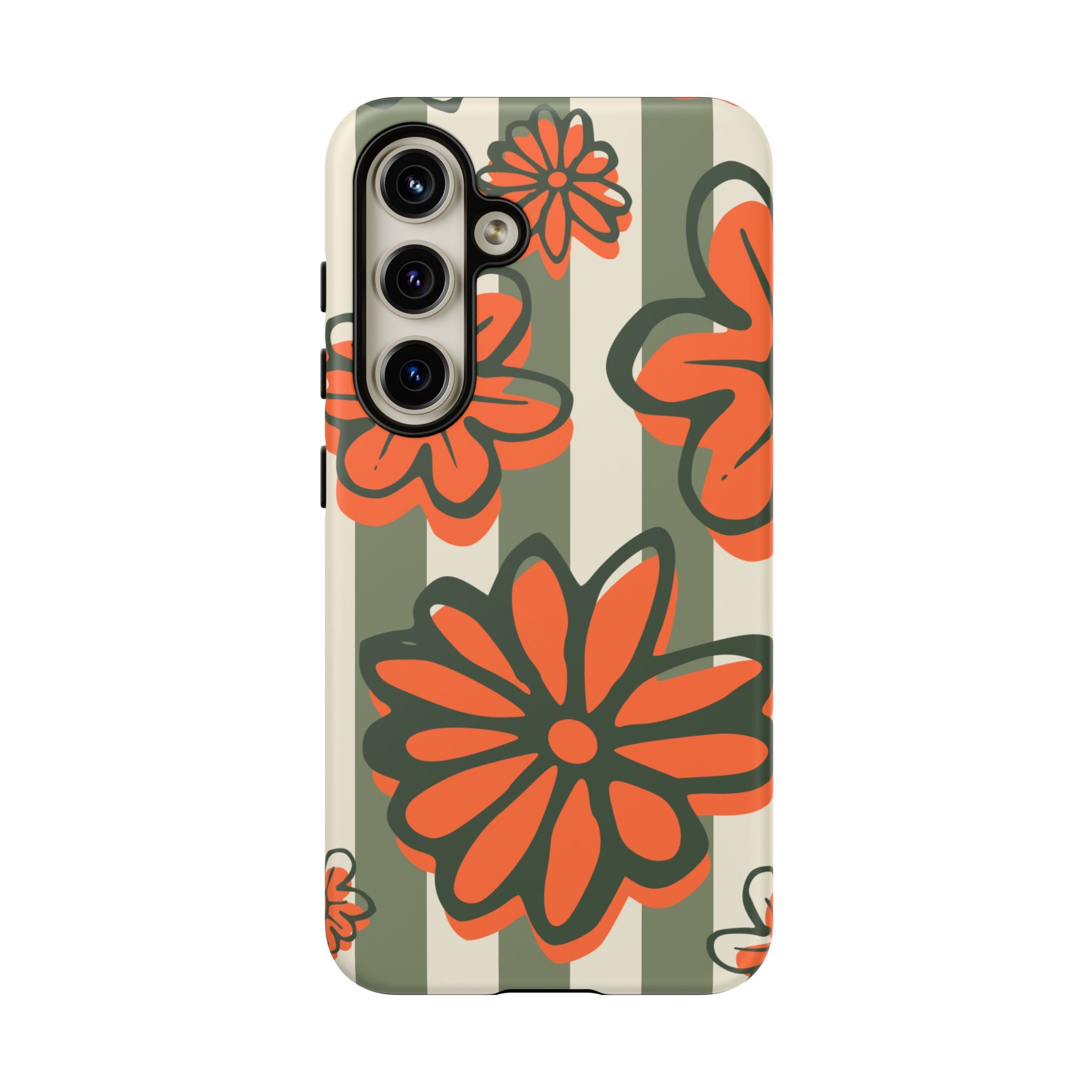 Floral Tough Phone Case - Trendy Protector for Pet Lovers, Super Cute Gift, Floral Design, Stylish Phone Cover, Unique Accessory