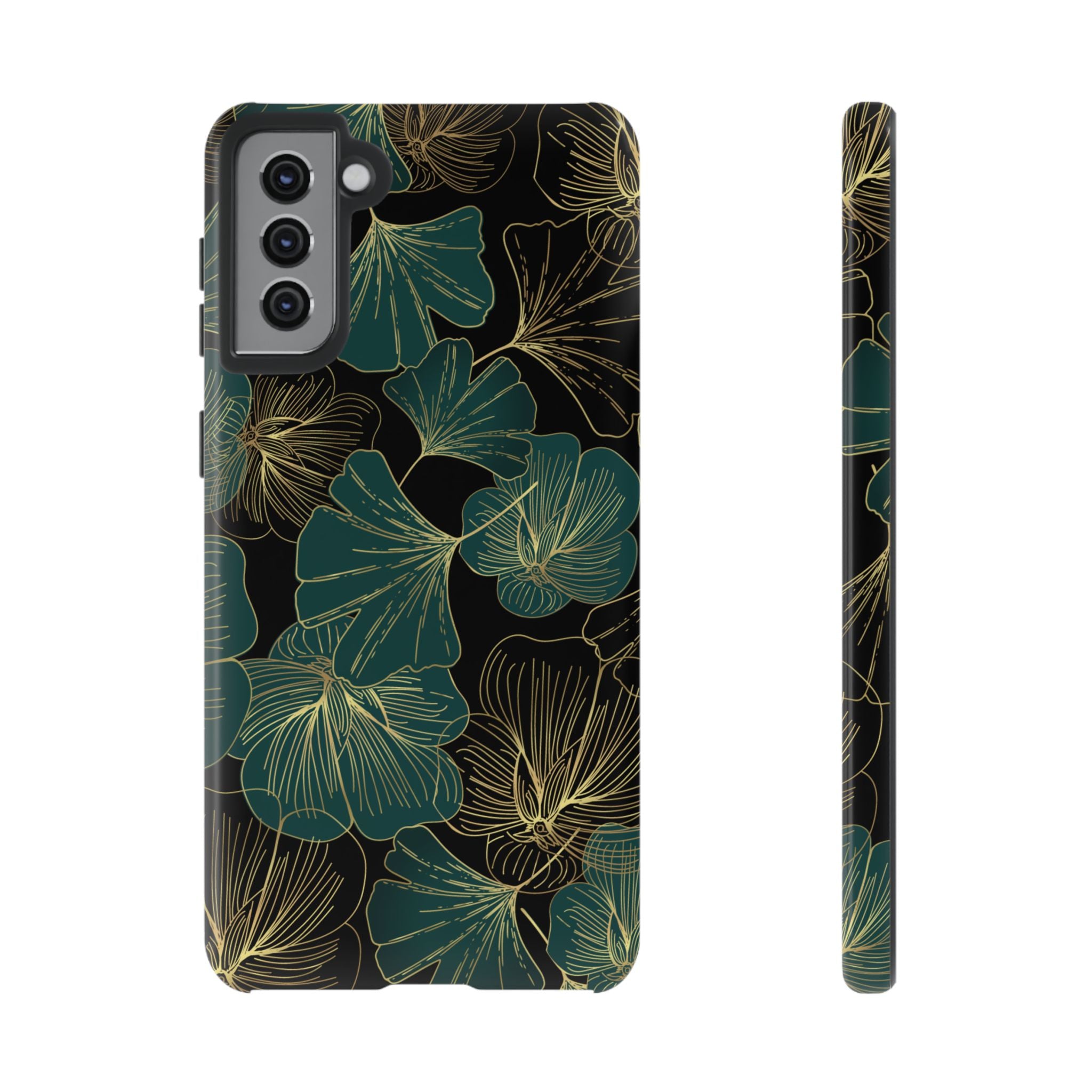 Floral Phone Case - Tough Cases, Protective Cover, Stylish Accessory, Gift for Her, Nature-Inspired Design