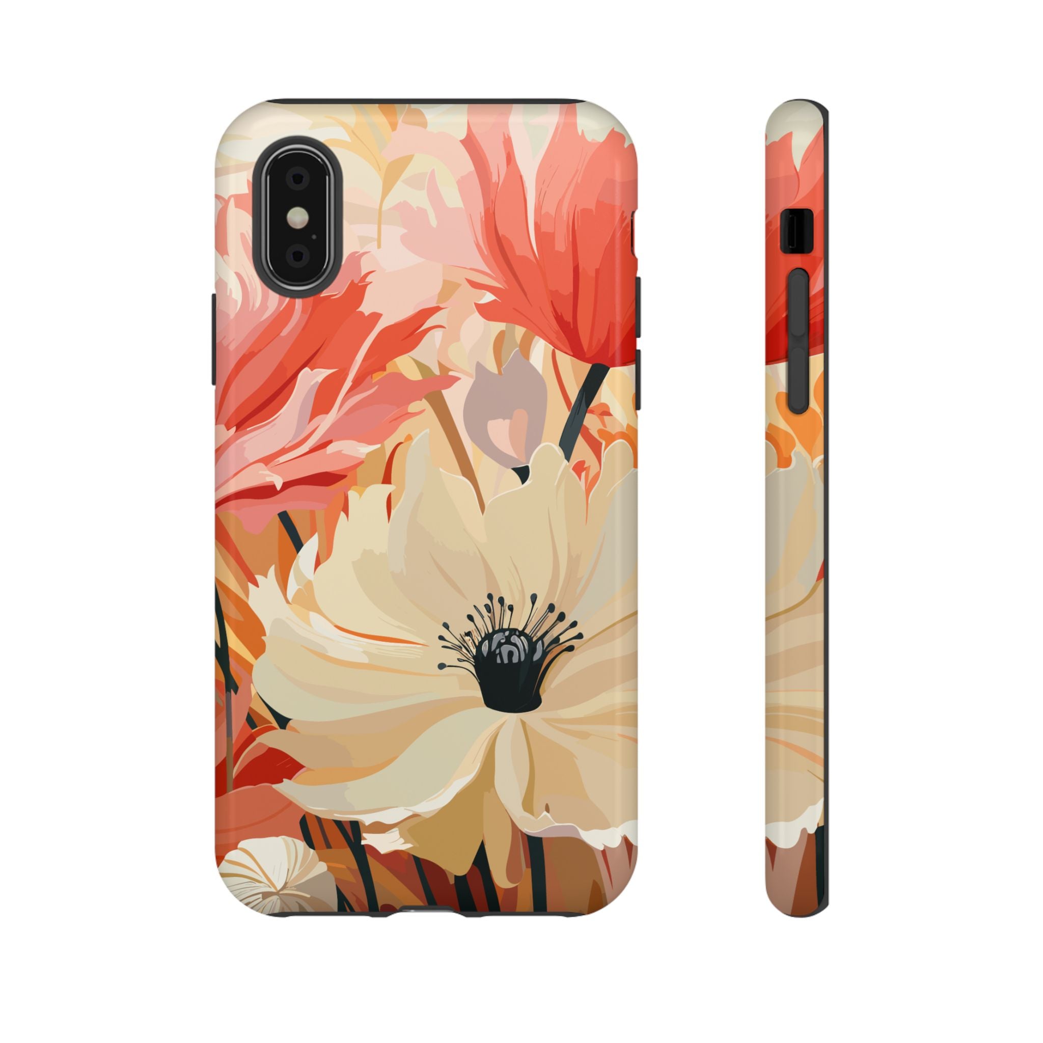 Floral Phone Case, Tough Protective Cover for Floral Lovers, Perfect Gift for Friends, Spring Celebration, Art Lovers Gift