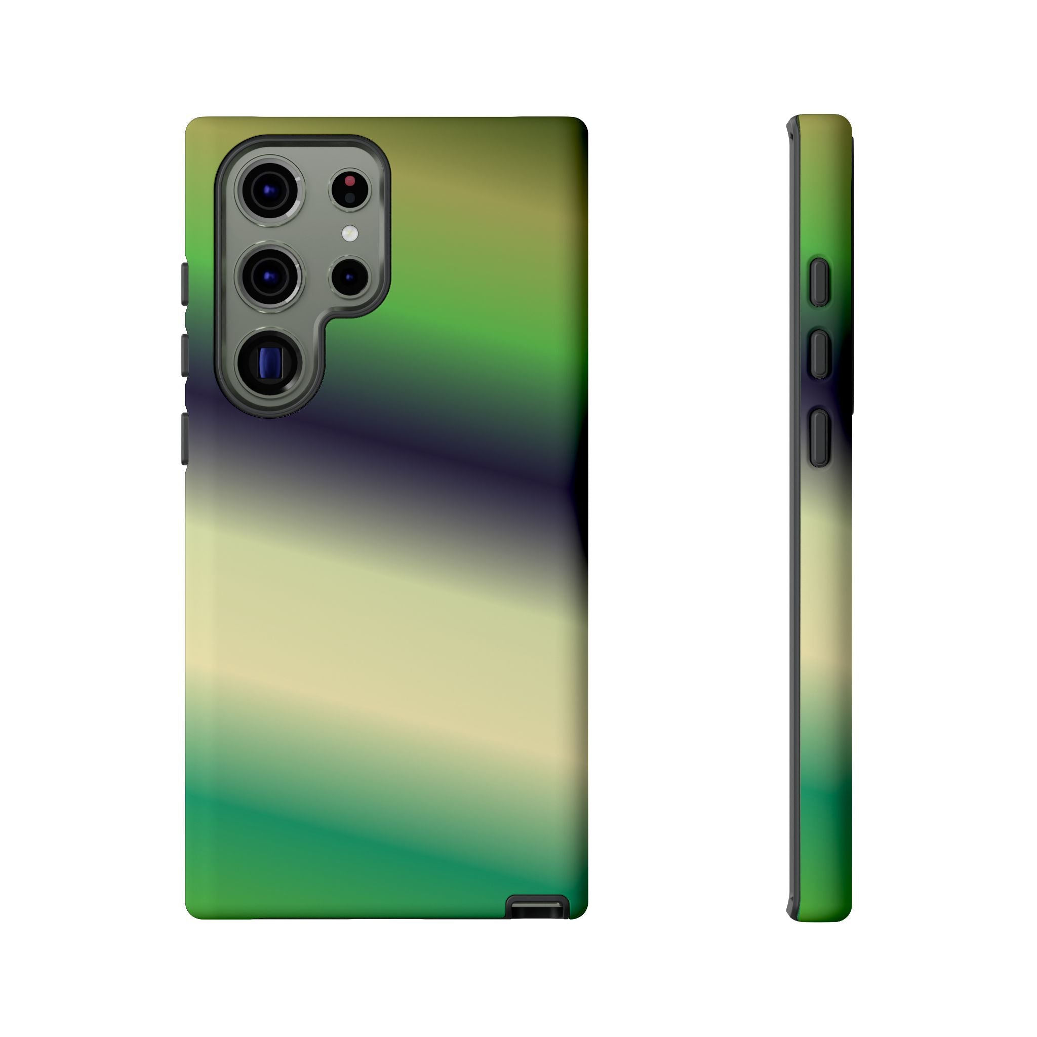Gradient Phone Case - Tough Cases, Unique Cell Phone Cover, Stylish Tech Accessories, Green and Black Gradient, Perfect Gift