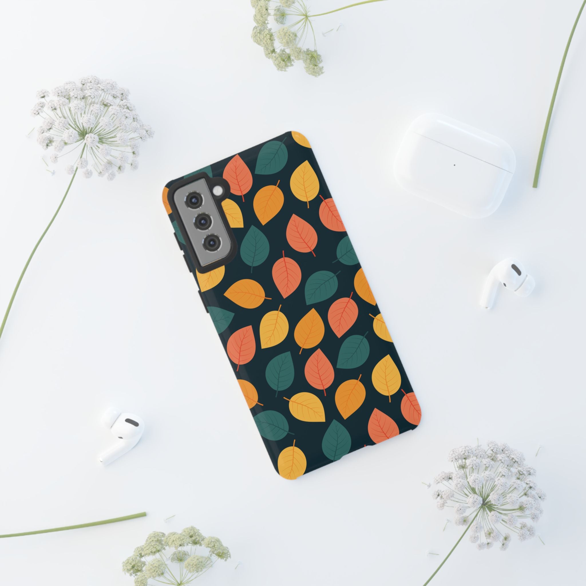 Autumn Leaves Phone Case - Protective Cell Phone Cover, Fall Aesthetic, Nature Lover Gift, Seasonal Accessories, Eco-Friendly Case